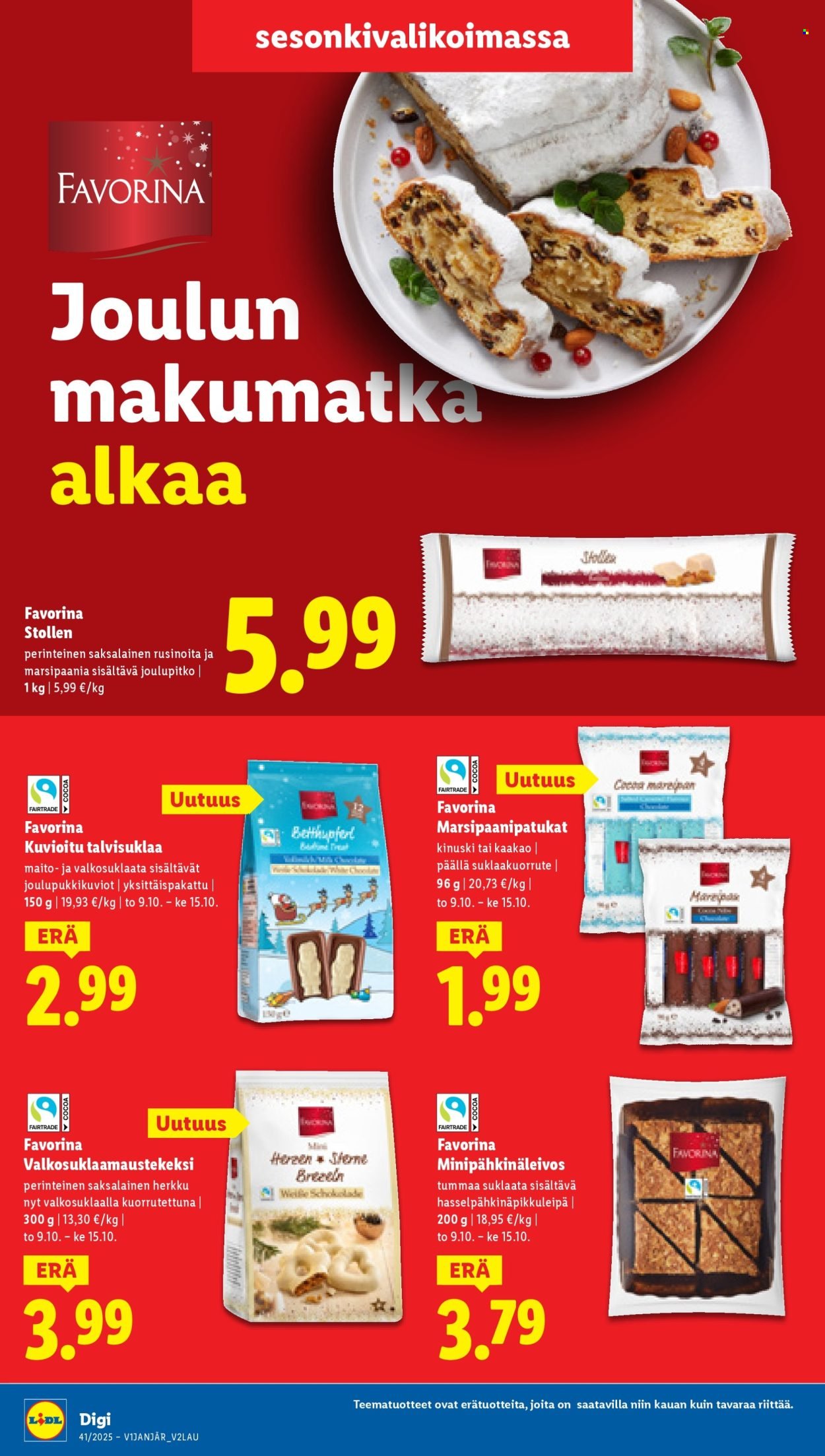 LIDL tarjoukset - Alkaen TO 9.10.2025 (2025-10-09 - 2025-10-15)
