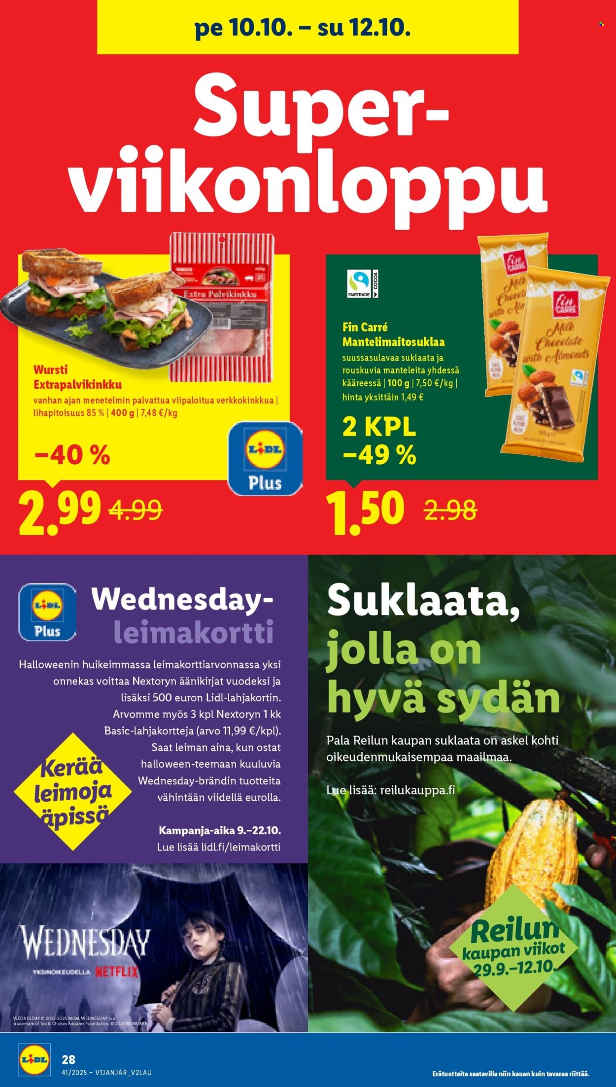 LIDL tarjoukset - Alkaen TO 9.10.2025 (2025-10-09 - 2025-10-15)