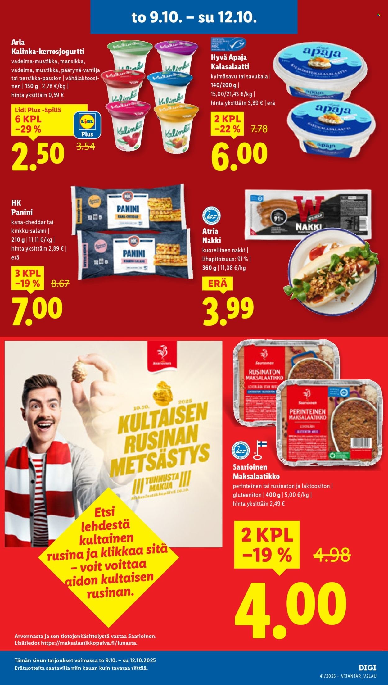 LIDL tarjoukset - Alkaen TO 9.10.2025 (2025-10-09 - 2025-10-15)