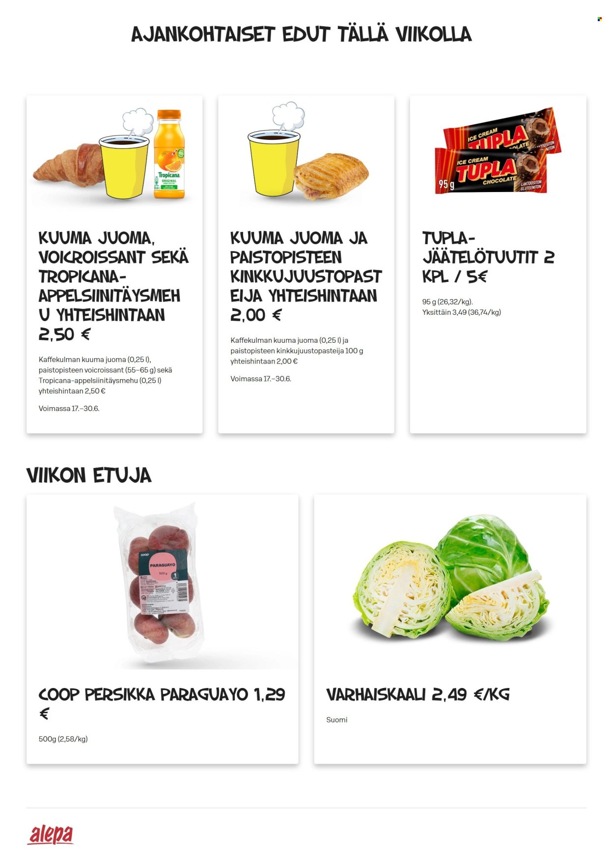ALEPA tarjoukset - Alkaen KE 24.6.2026
