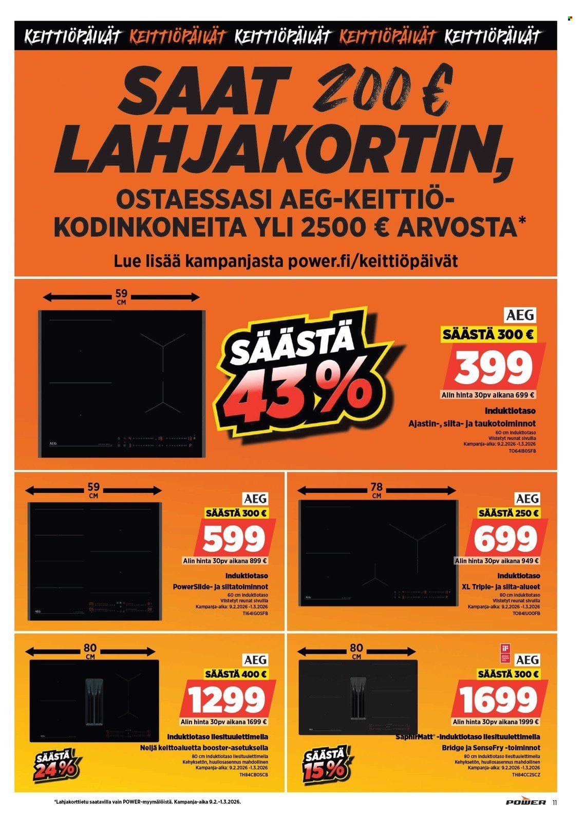 POWER tarjoukset - Helmikuu 2026