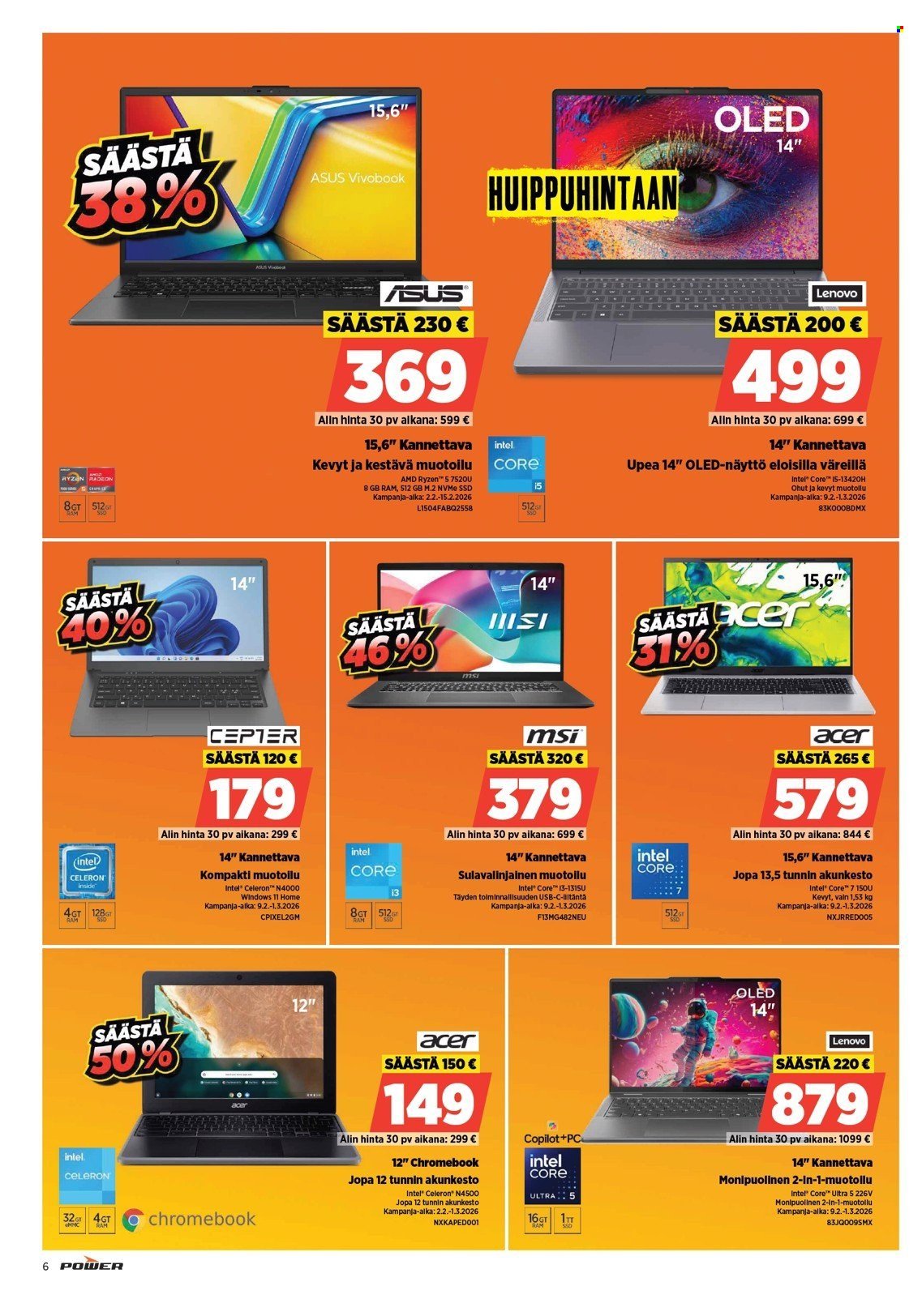 POWER tarjoukset - Helmikuu 2026