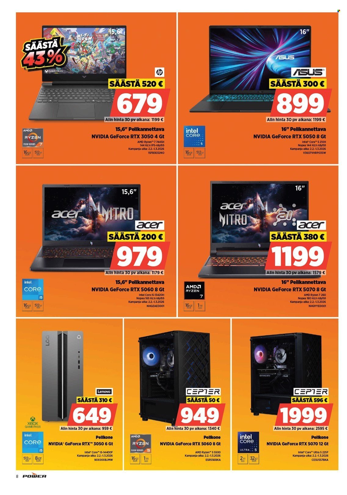 POWER tarjoukset - Helmikuu 2026