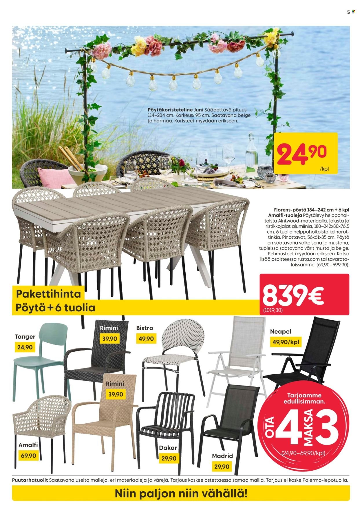 RUSTA tarjoukset - Alkaen MA 25.5.2026