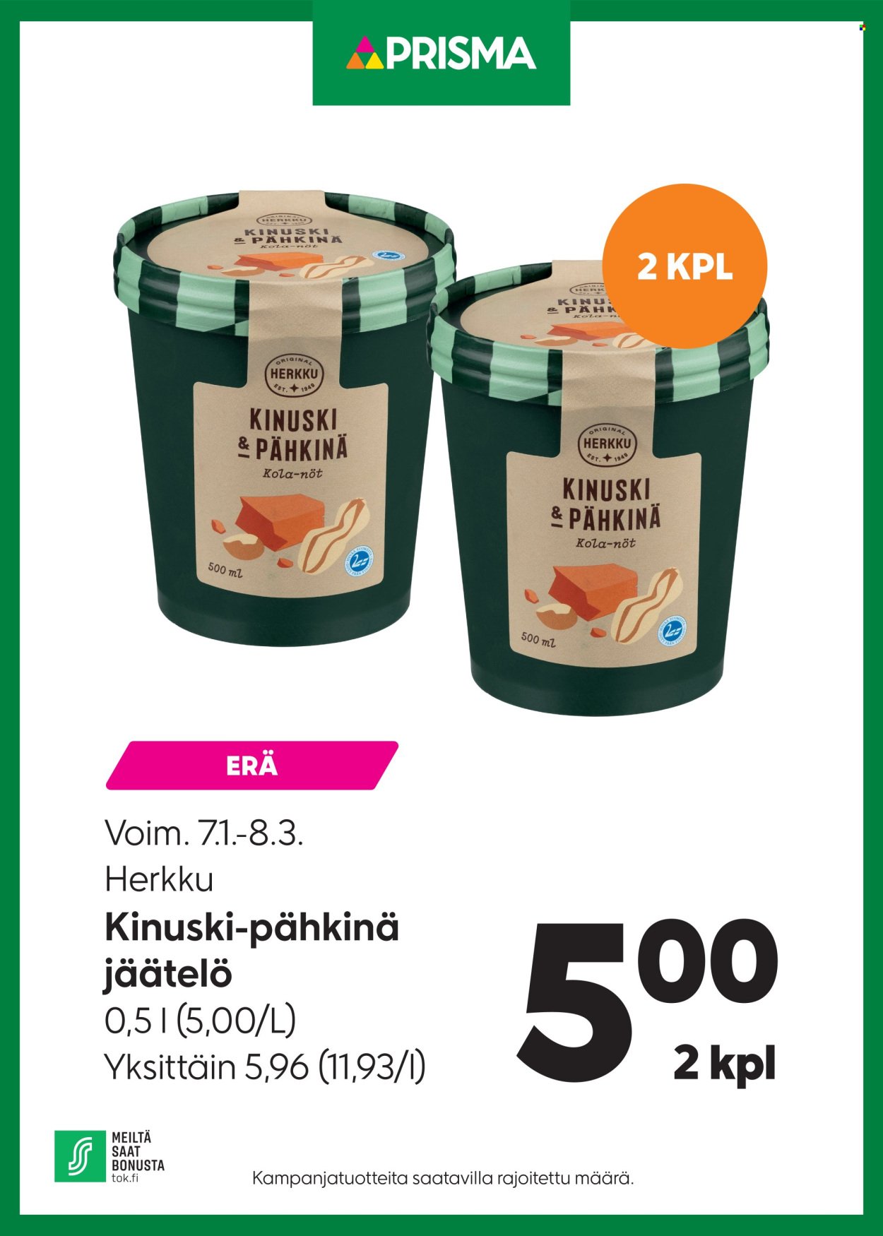 PRISMA tarjoukset - Alkaen KE 7.1.2026