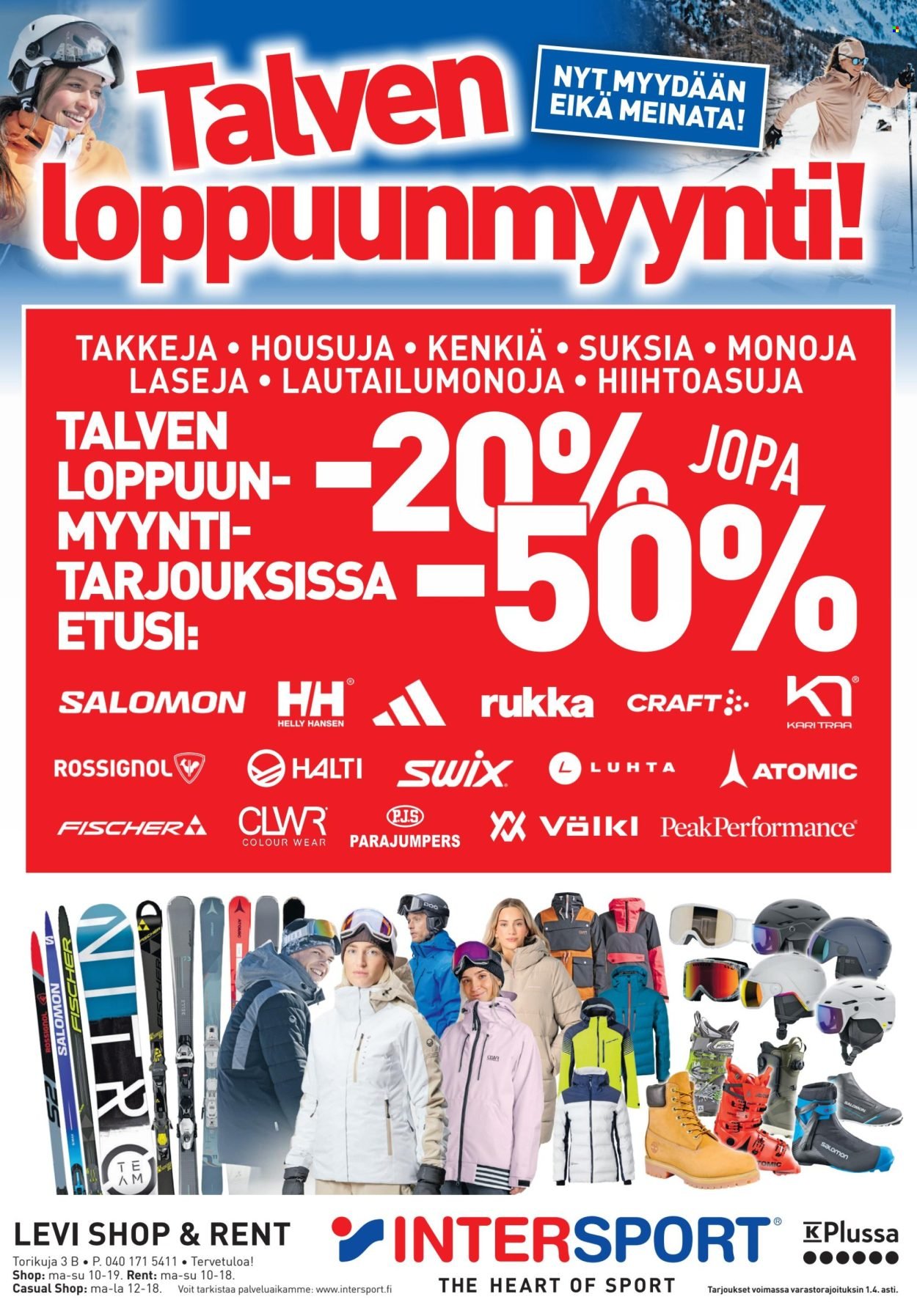 INTERSPORT tarjoukset - Talven Loppuunmyynti