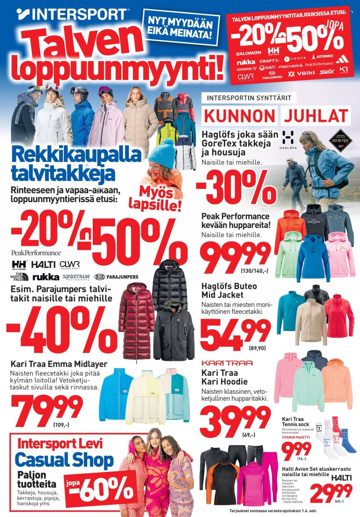 INTERSPORT tarjoukset - Talven Loppuunmyynti