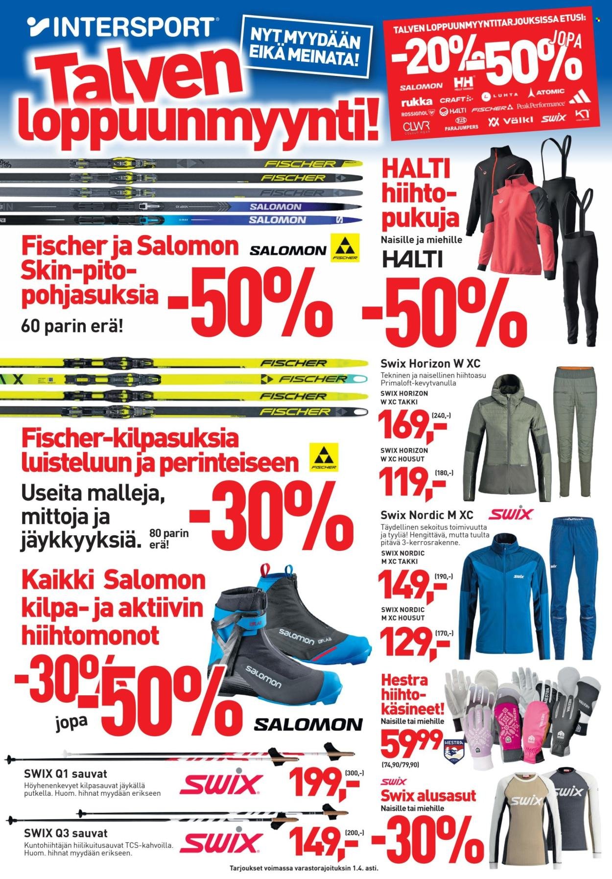 INTERSPORT tarjoukset - Talven Loppuunmyynti