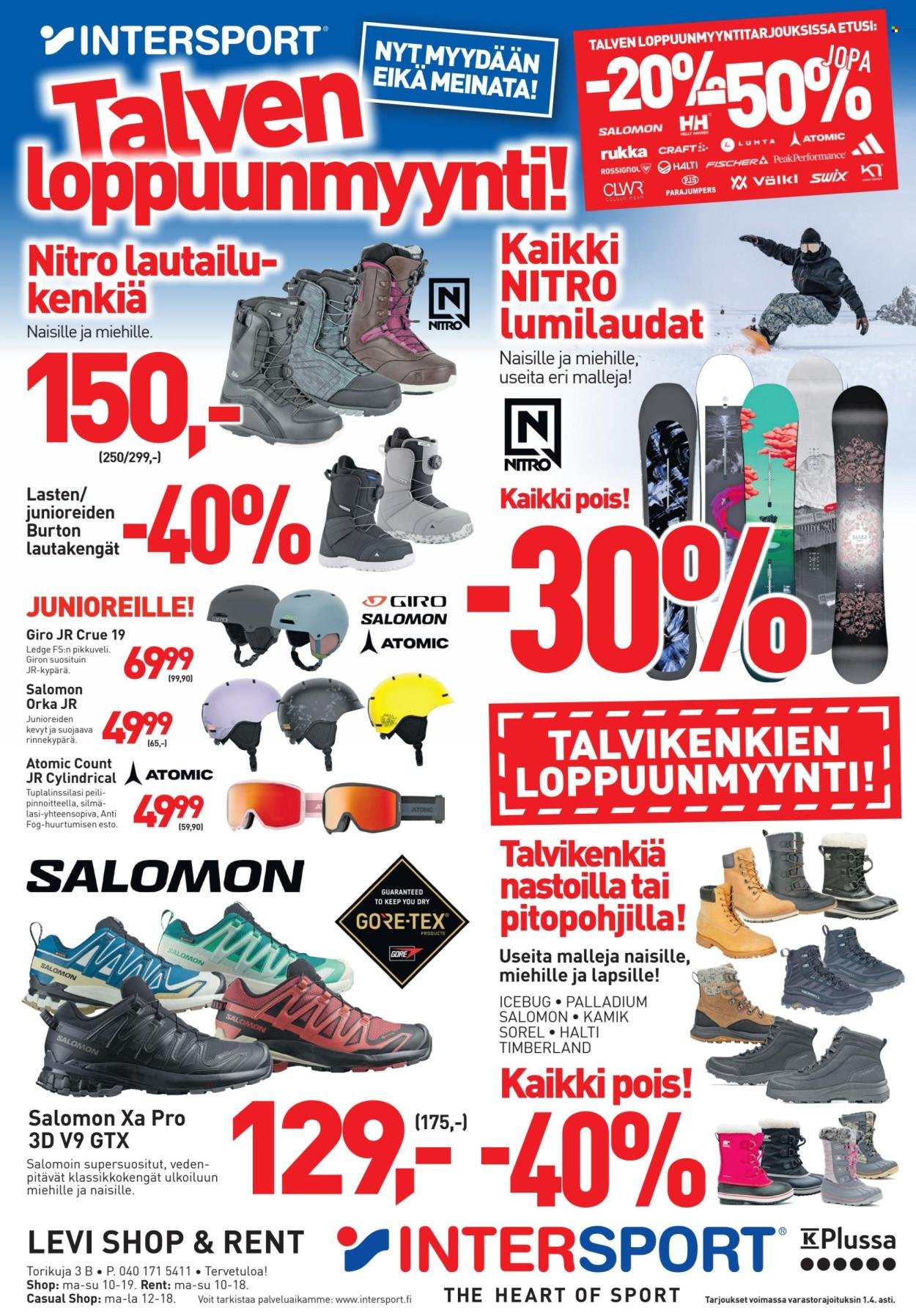 INTERSPORT tarjoukset - Talven Loppuunmyynti