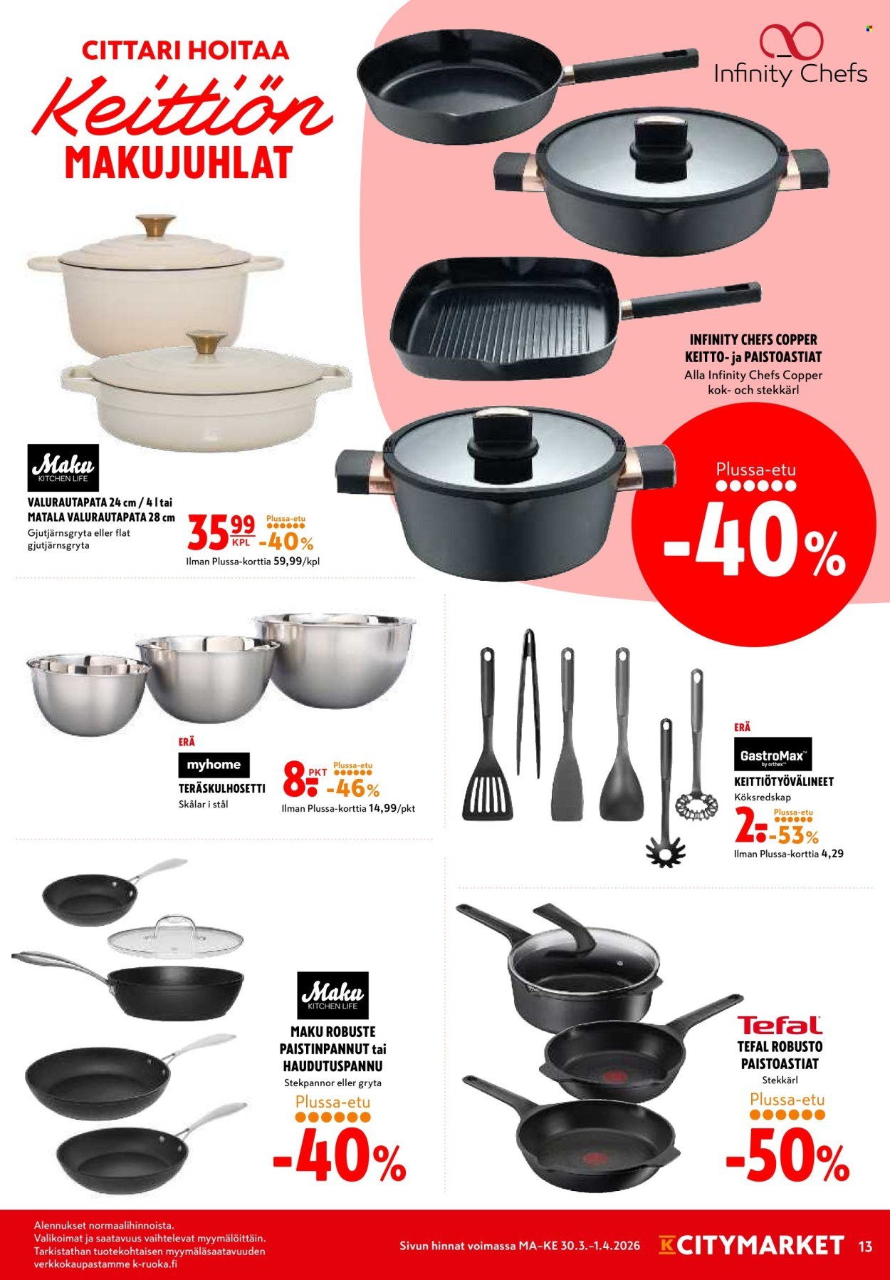 K-CITYMARKET tarjoukset - Alkaen MA 30.3.2026