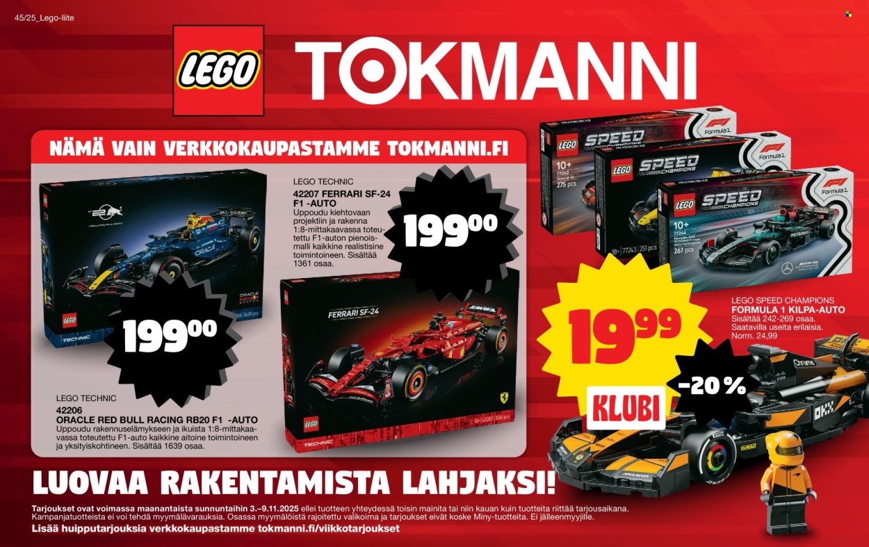 TOKMANNI tarjoukset - Lego-liite (2025-11-03 - 2025-11-09)