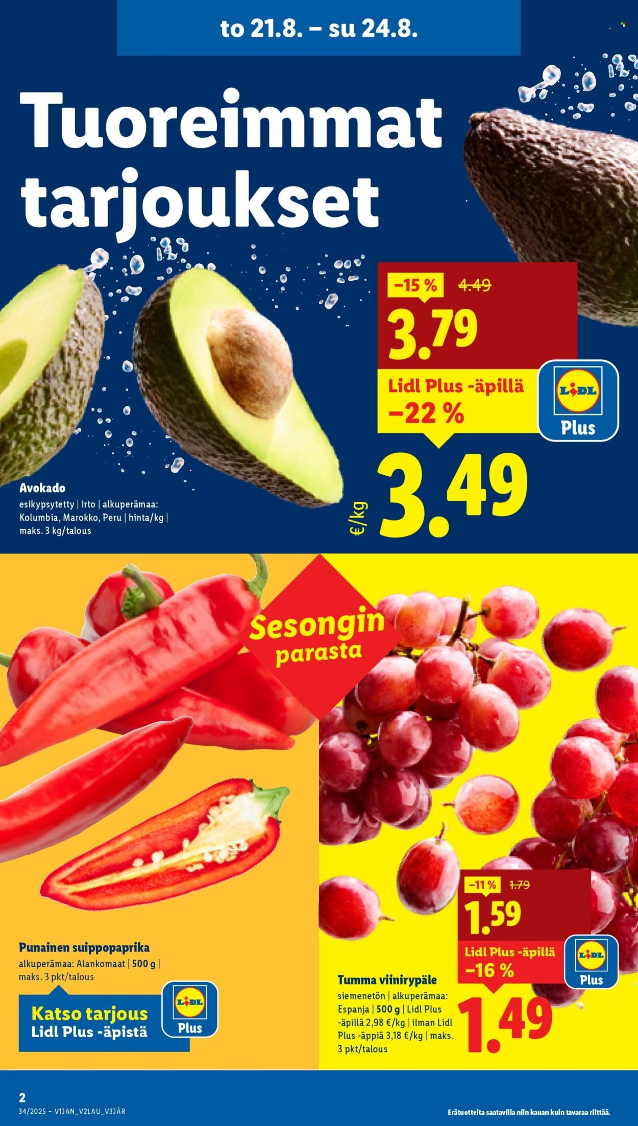 LIDL tarjoukset - Alkaen TO 21.8.2025 (2025-08-21 - 2025-08-27)