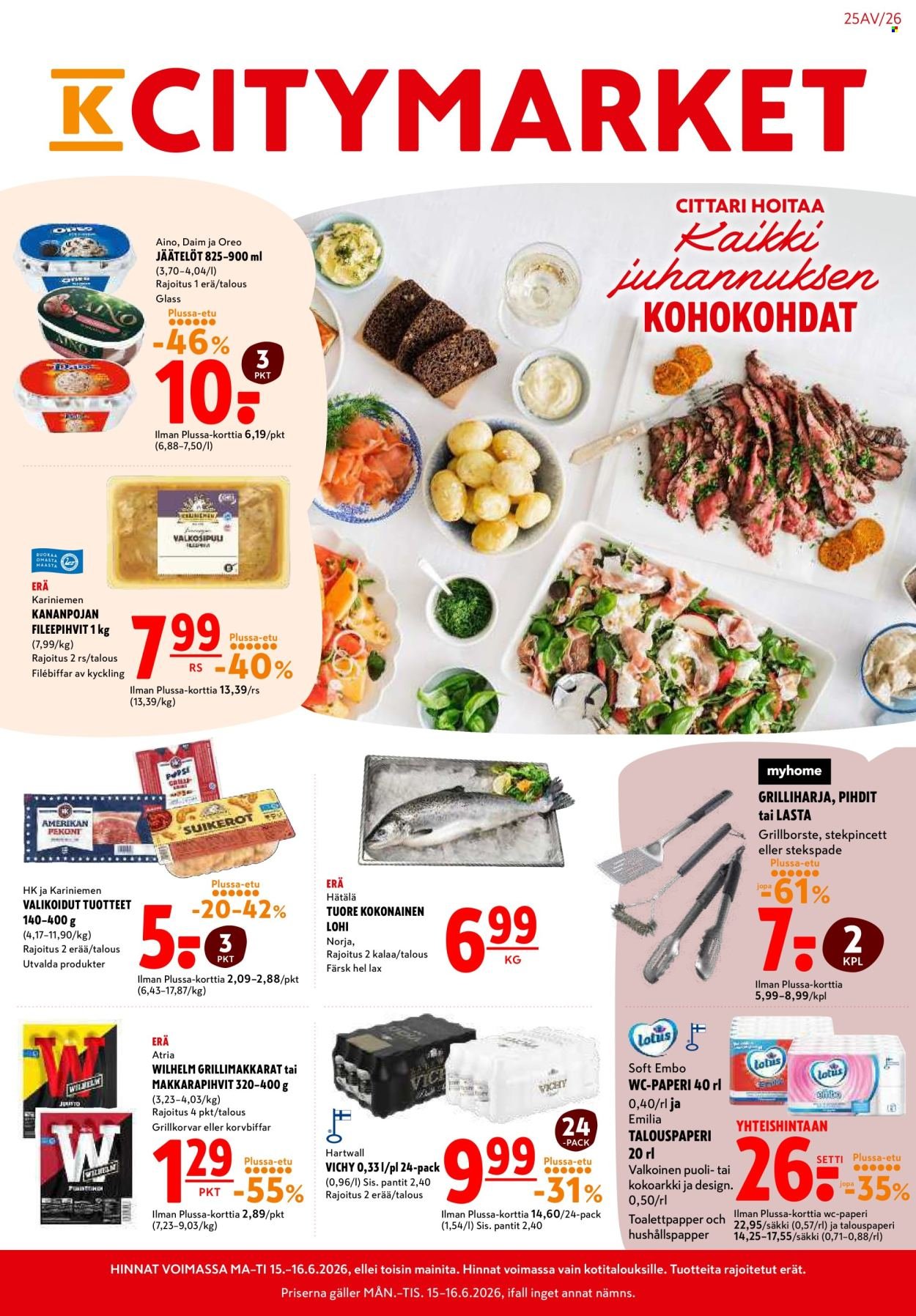 K-CITYMARKET tarjoukset - Alkaen MA 15.6.2026
