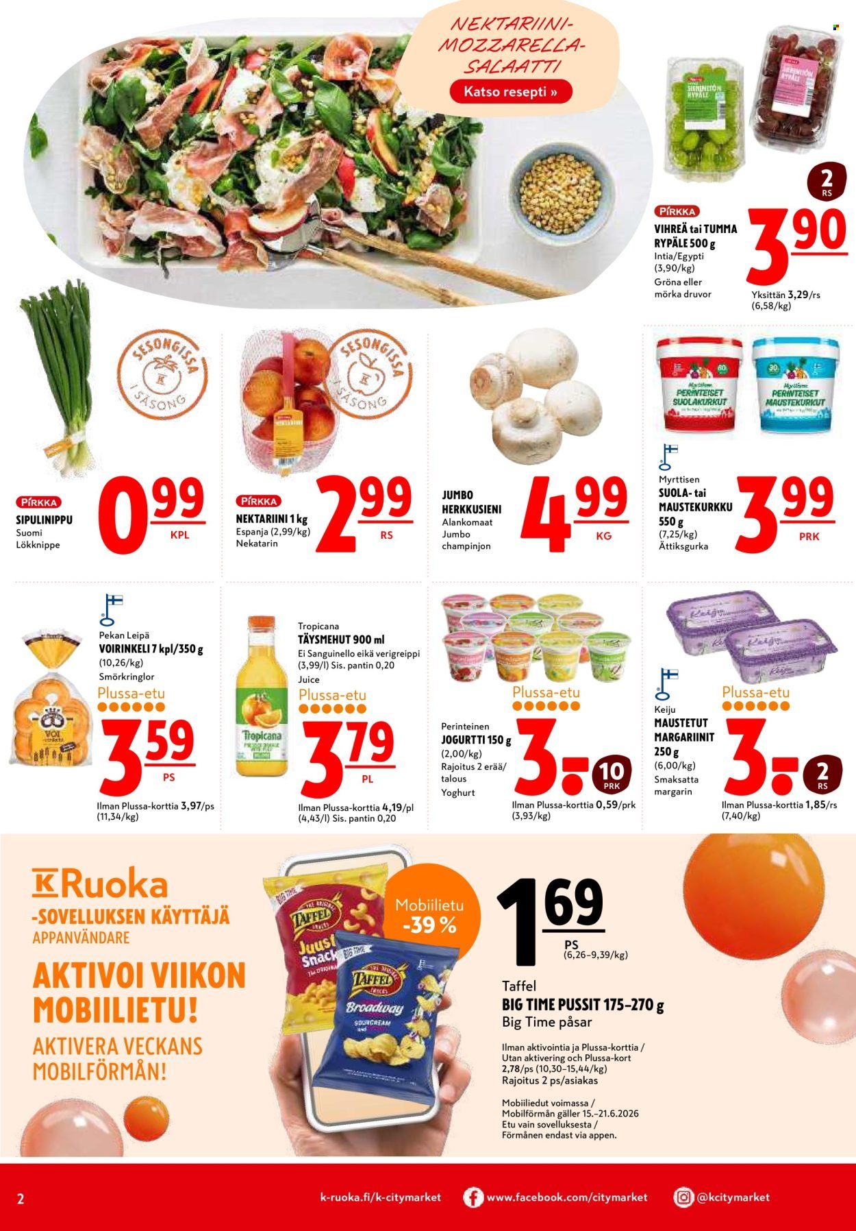 K-CITYMARKET tarjoukset - Alkaen MA 15.6.2026