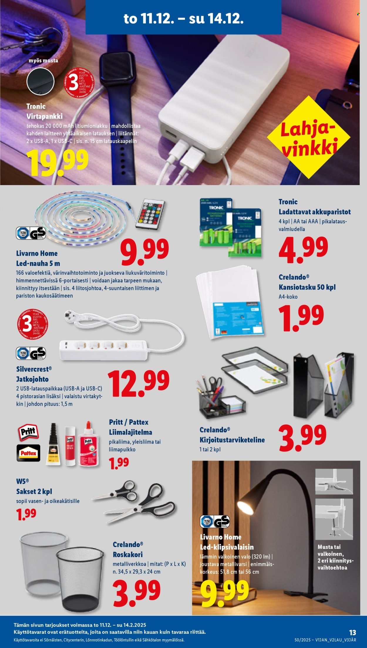 LIDL tarjoukset - Alkaen TO 11.12.2025