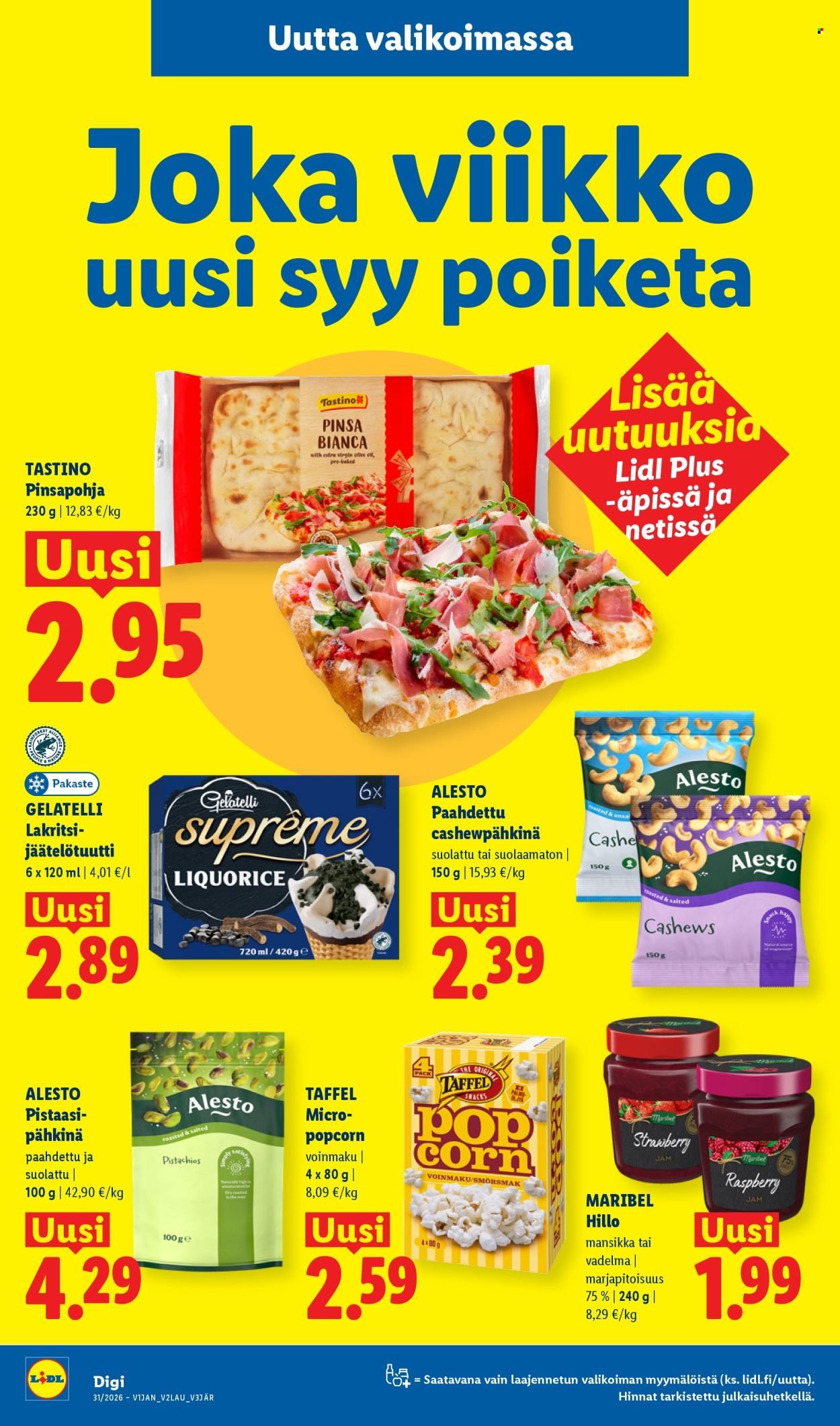 LIDL tarjoukset - Alkaen TO 30.7.2026