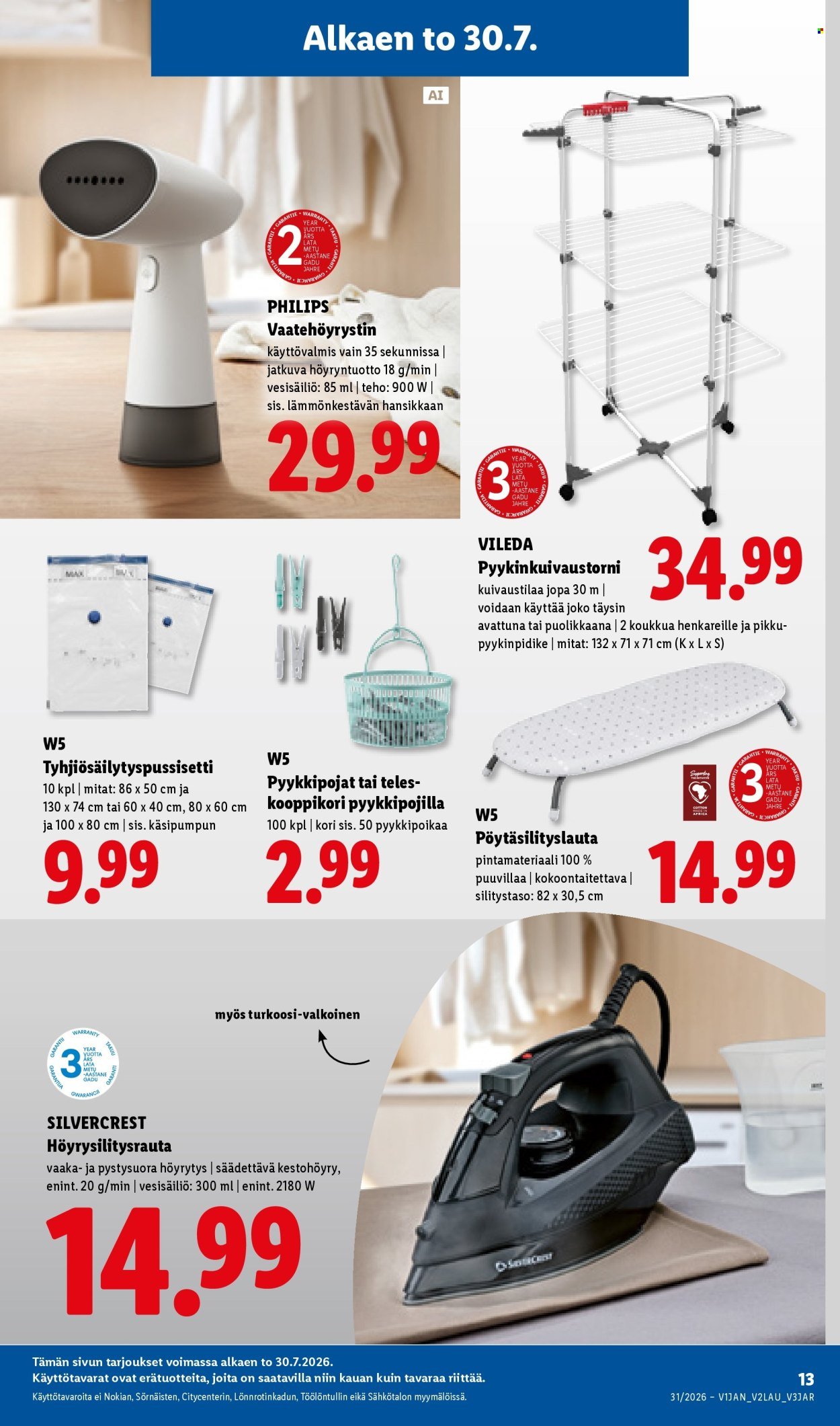 LIDL tarjoukset - Alkaen TO 30.7.2026