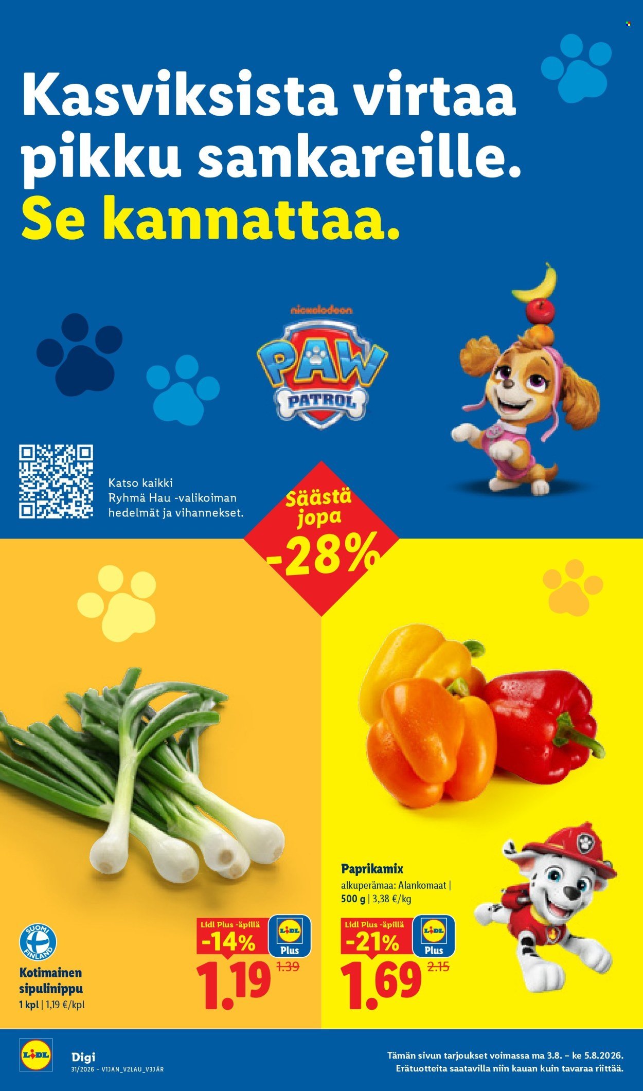 LIDL tarjoukset - Alkaen TO 30.7.2026