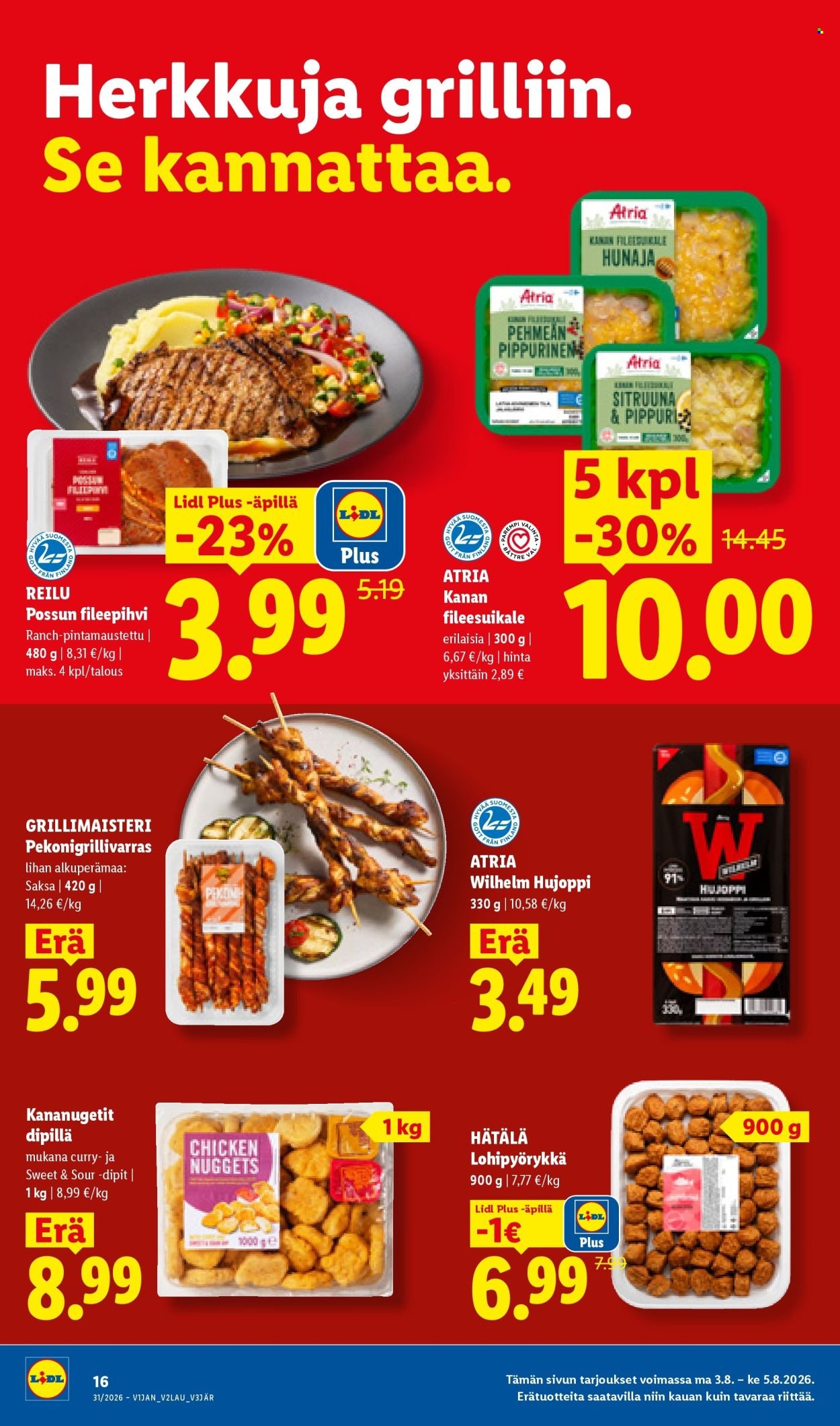 LIDL tarjoukset - Alkaen TO 30.7.2026