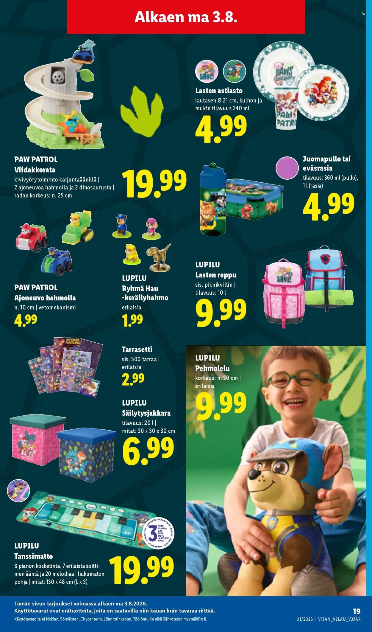 LIDL tarjoukset - Alkaen TO 30.7.2026