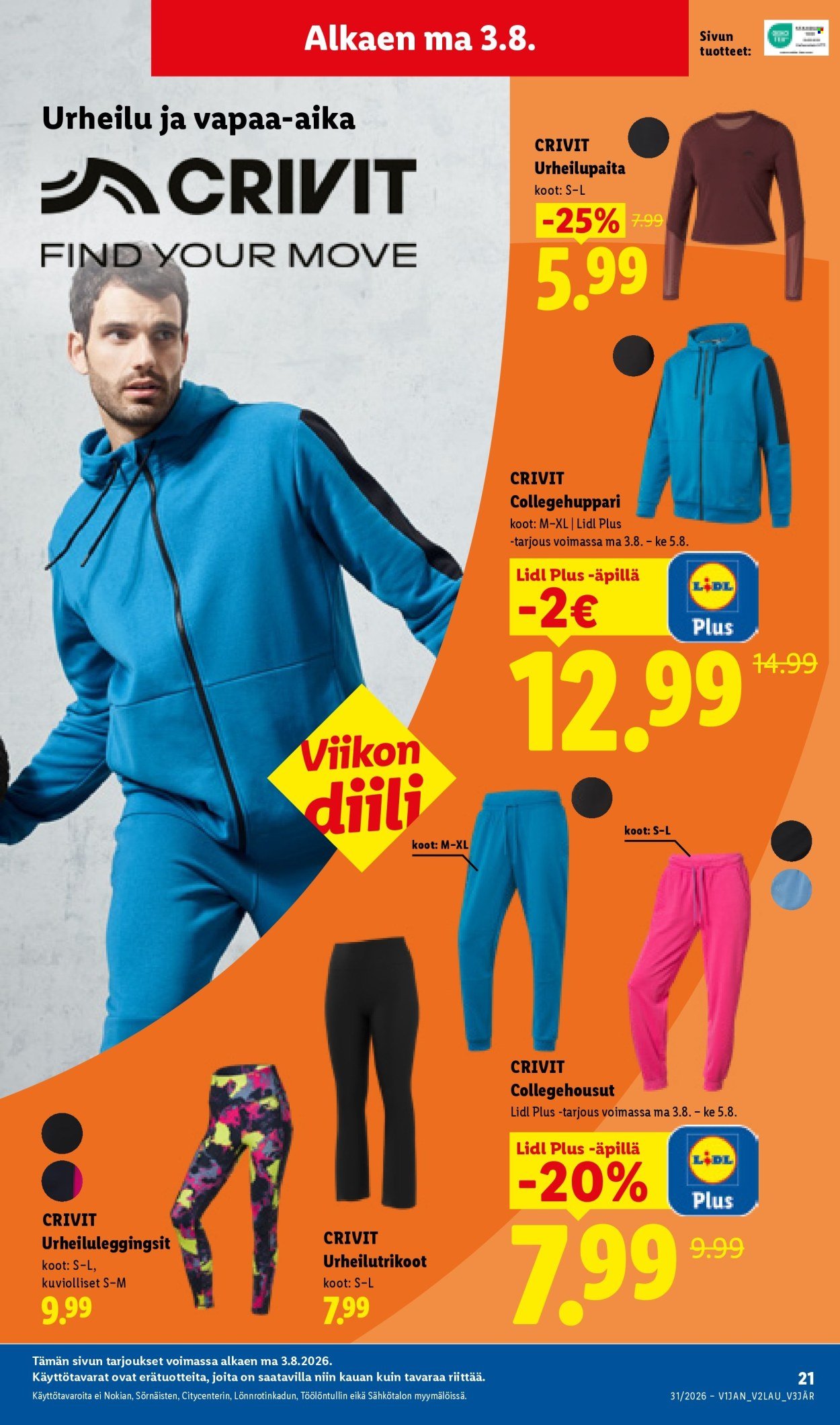 LIDL tarjoukset - Alkaen TO 30.7.2026
