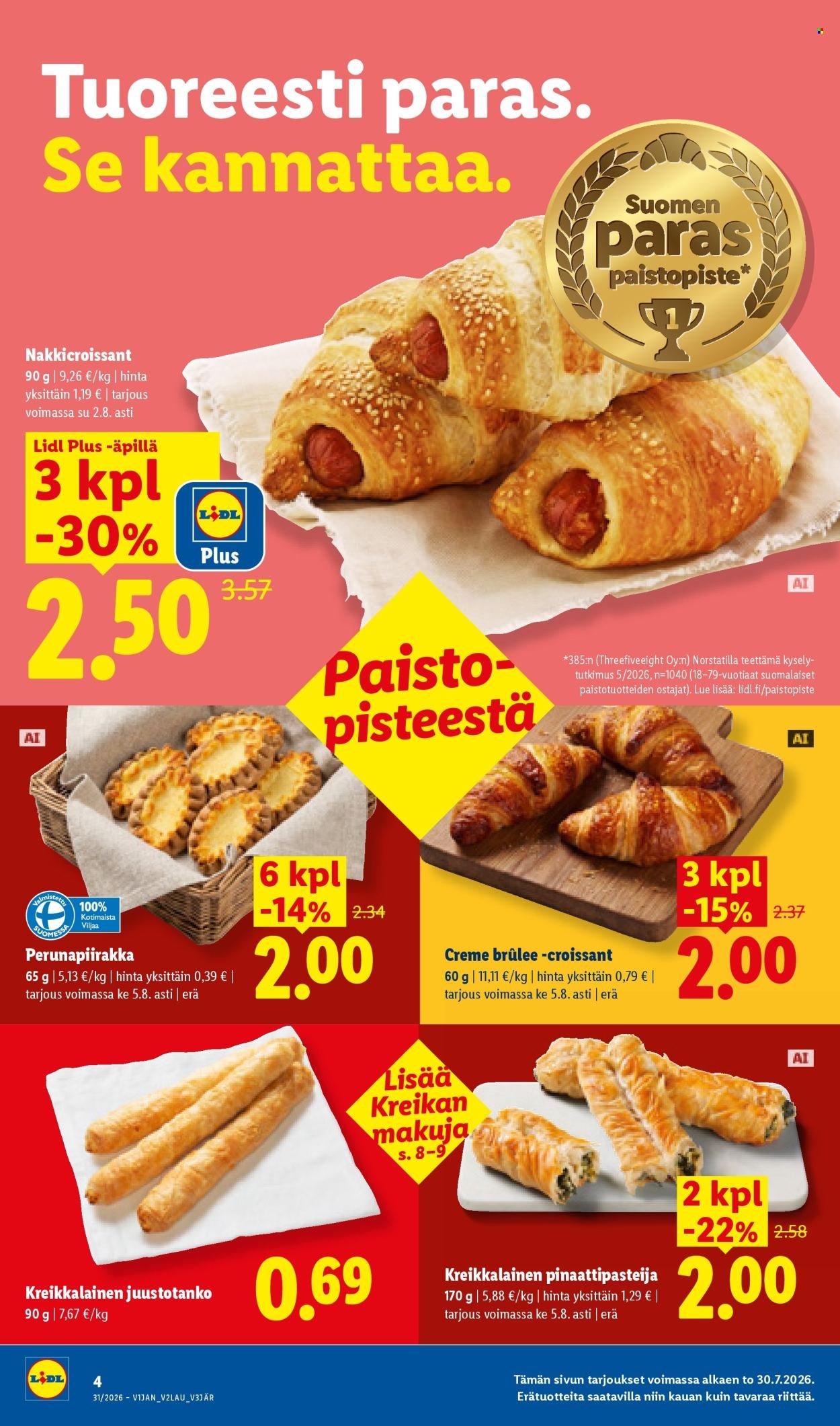 LIDL tarjoukset - Alkaen TO 30.7.2026