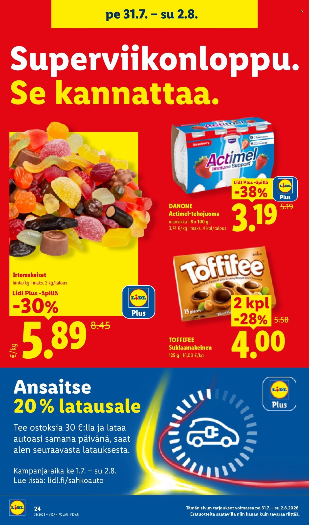 LIDL tarjoukset - Alkaen TO 30.7.2026