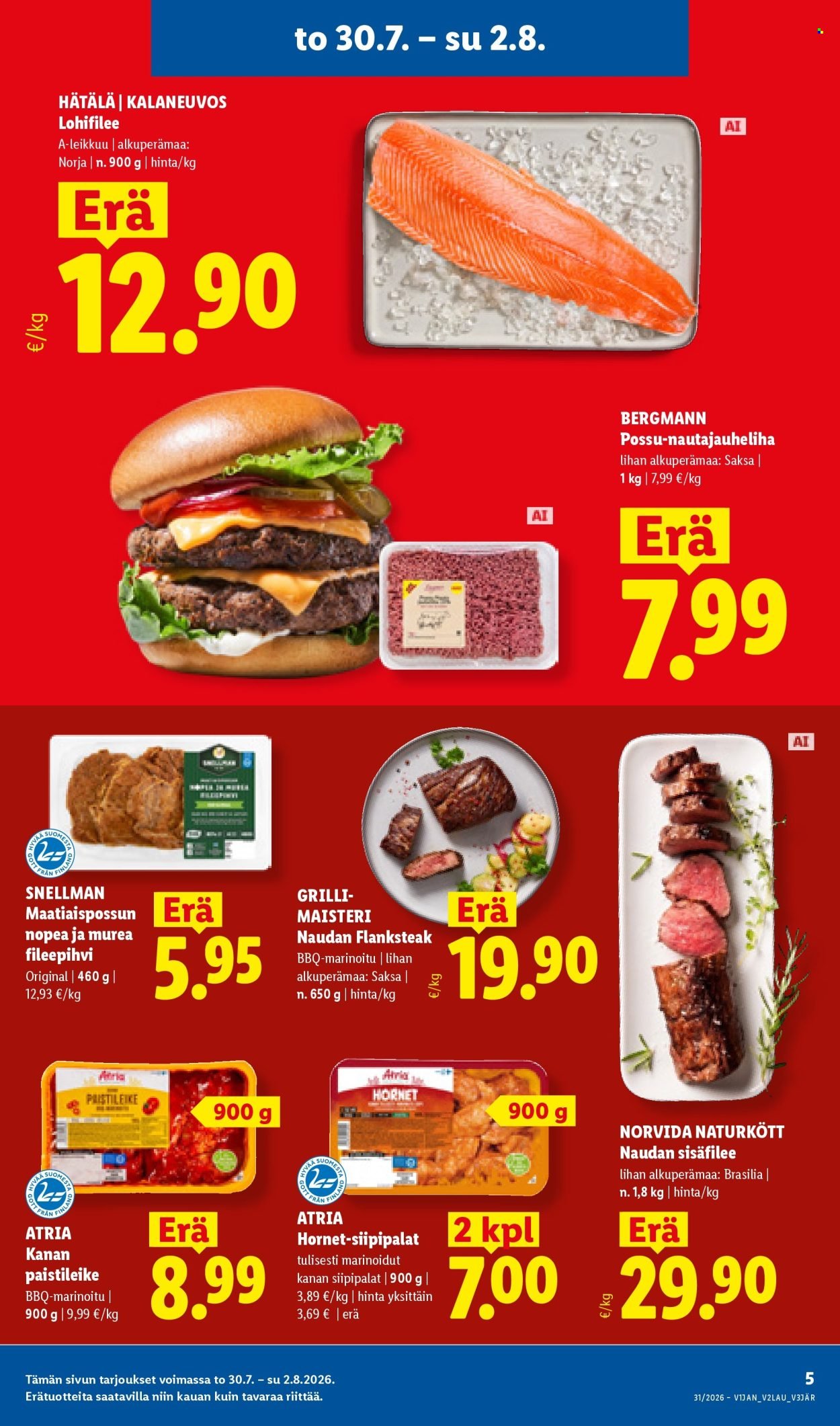 LIDL tarjoukset - Alkaen TO 30.7.2026