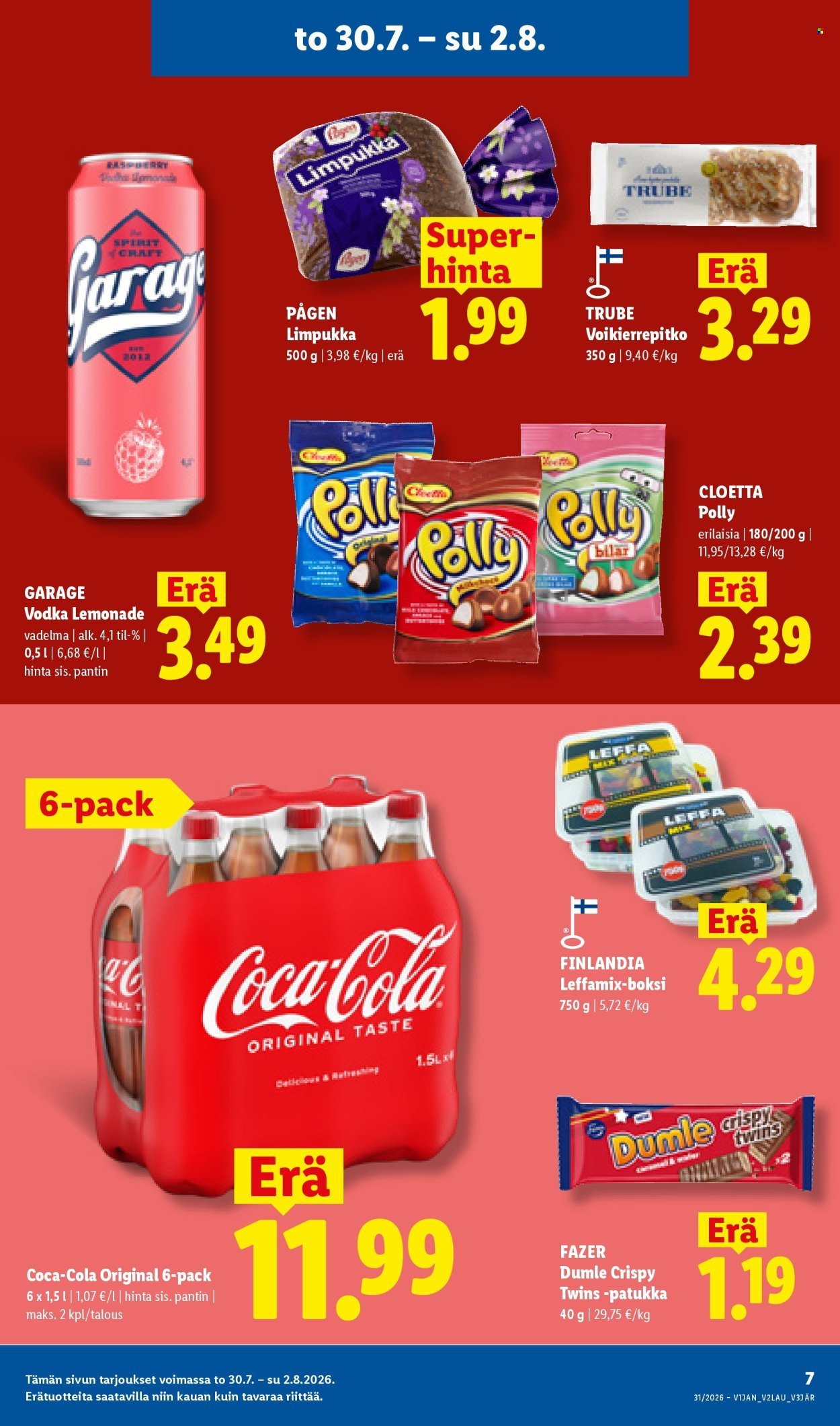 LIDL tarjoukset - Alkaen TO 30.7.2026