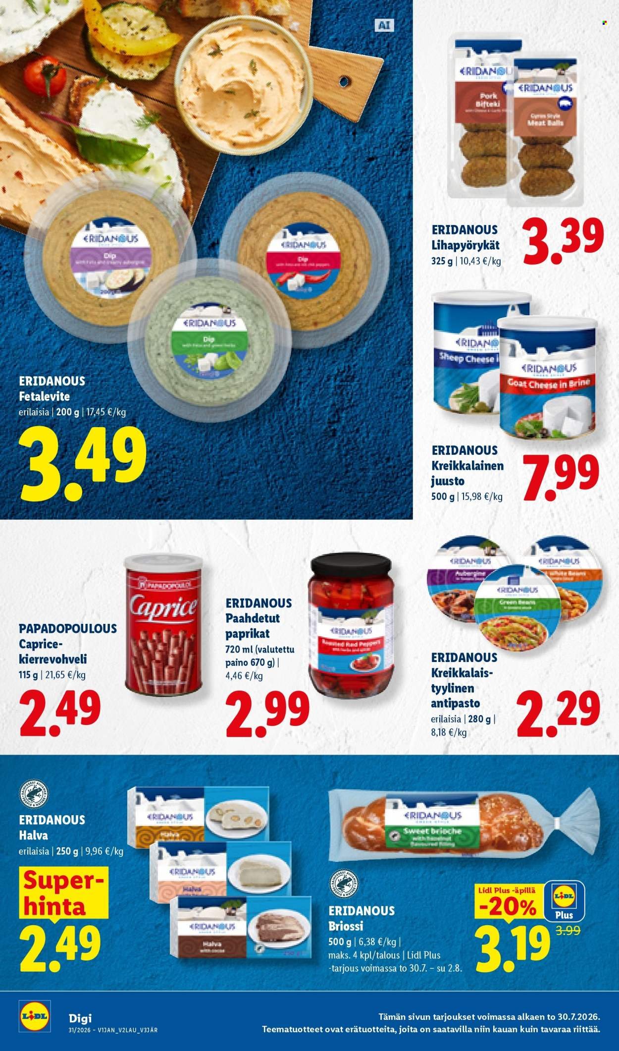 LIDL tarjoukset - Alkaen TO 30.7.2026