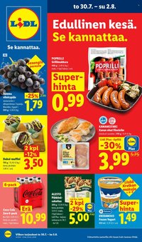 LIDL tarjoukset - Alkaen TO 30.7.2026