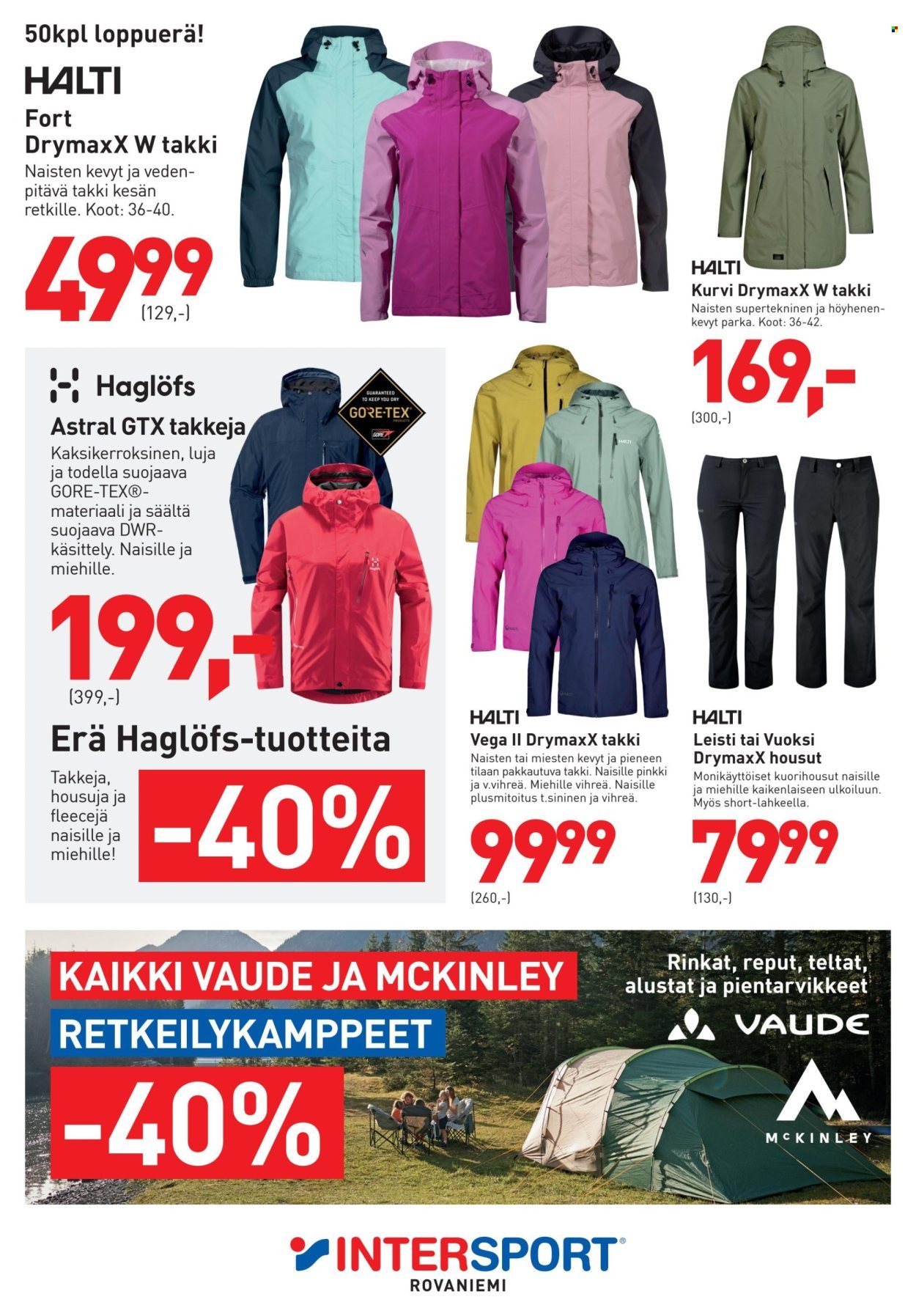 INTERSPORT tarjoukset - Rovaniemen erämessutarjoukset