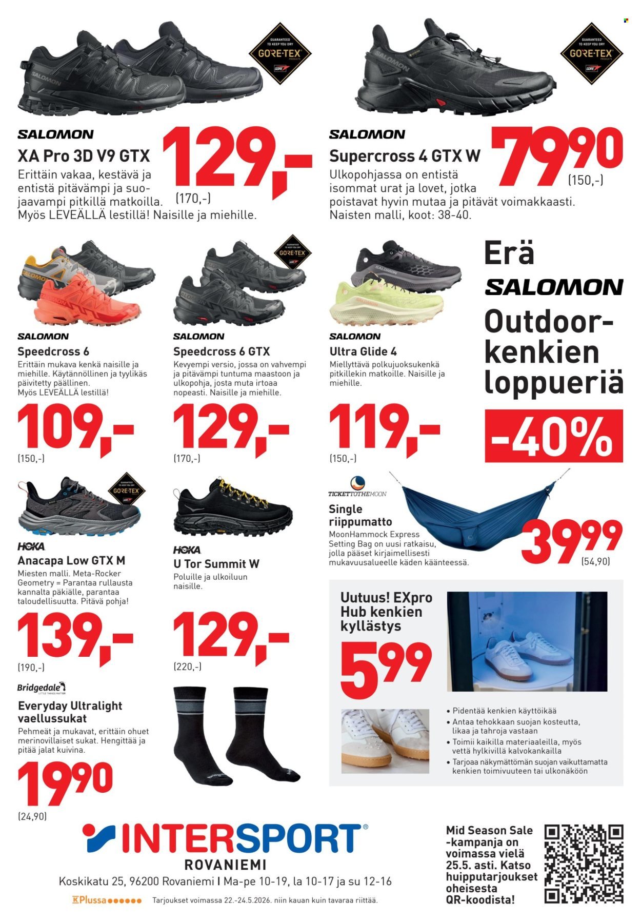 INTERSPORT tarjoukset - Rovaniemen erämessutarjoukset