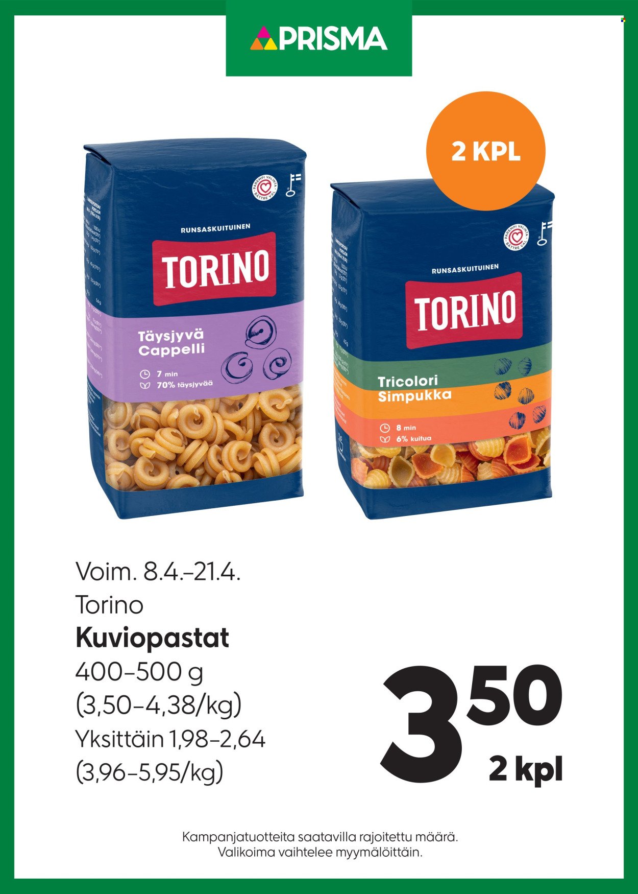 PRISMA tarjoukset - Alkaen KE 8.4.2026