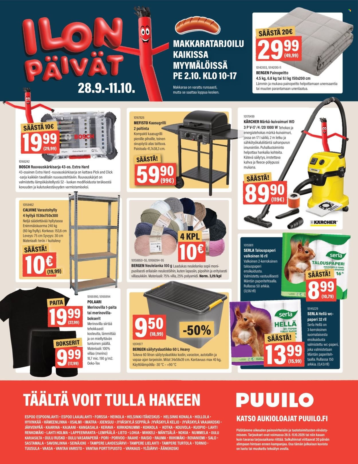 PUUILO tarjoukset - Ilon Päivät