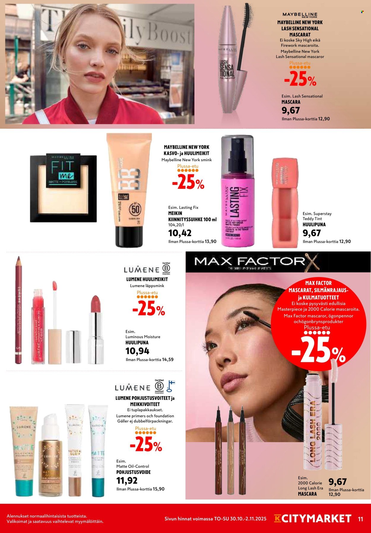 K-CITYMARKET tarjoukset - Alkaen TO 30.10.2025 (2025-10-30 - 2025-11-02)