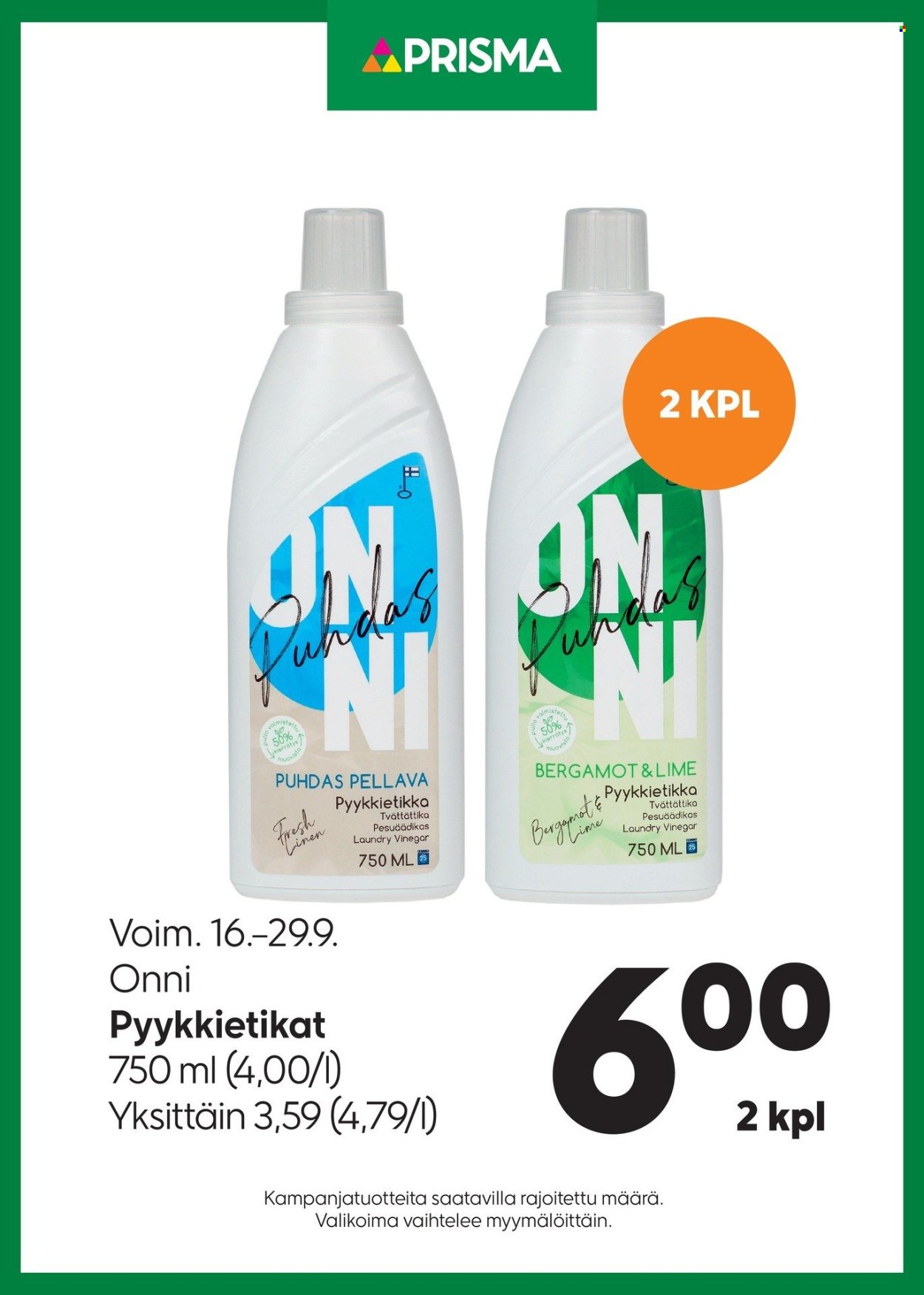 PRISMA tarjoukset - Alkaen KE 16.9.2026