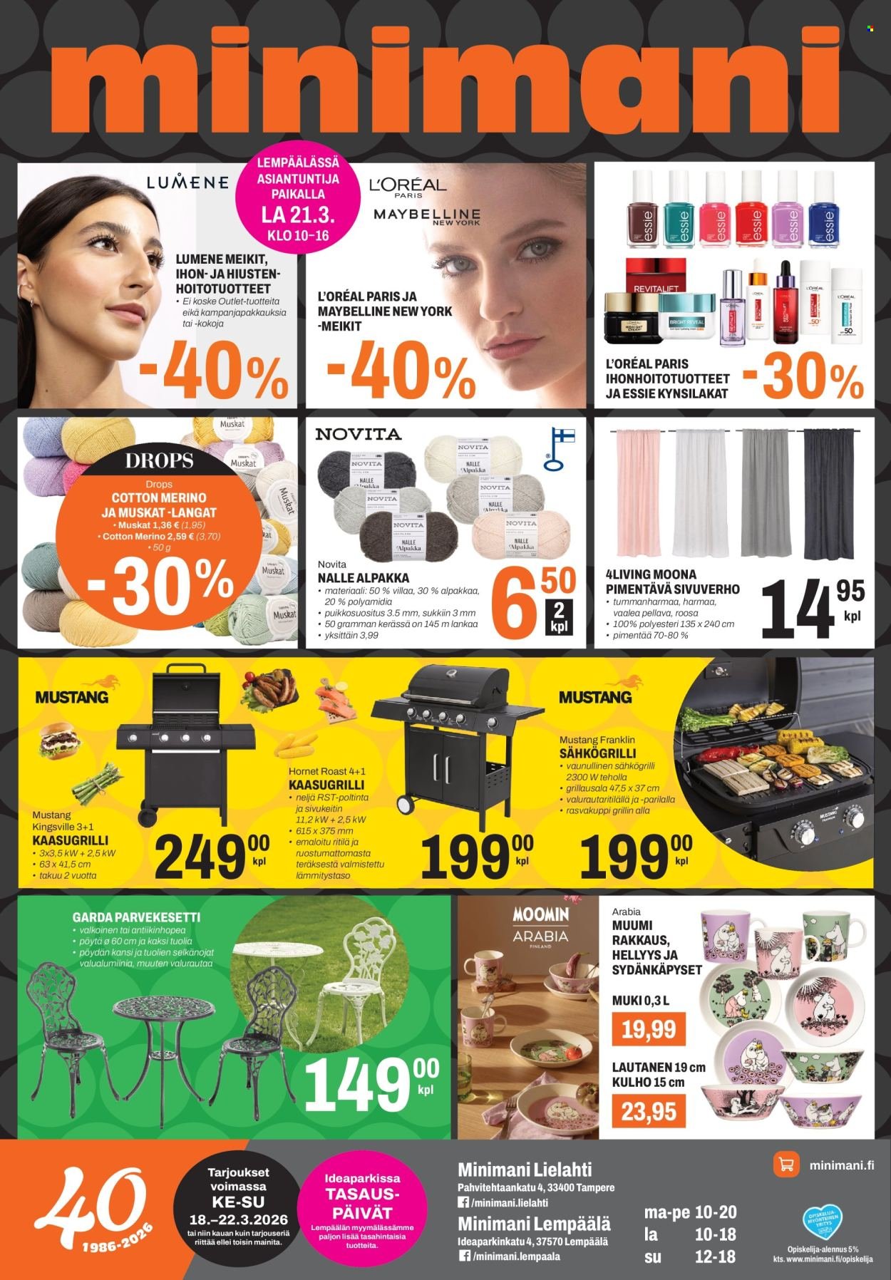 MINIMANI tarjoukset - Alkaen KE 18.3.2026