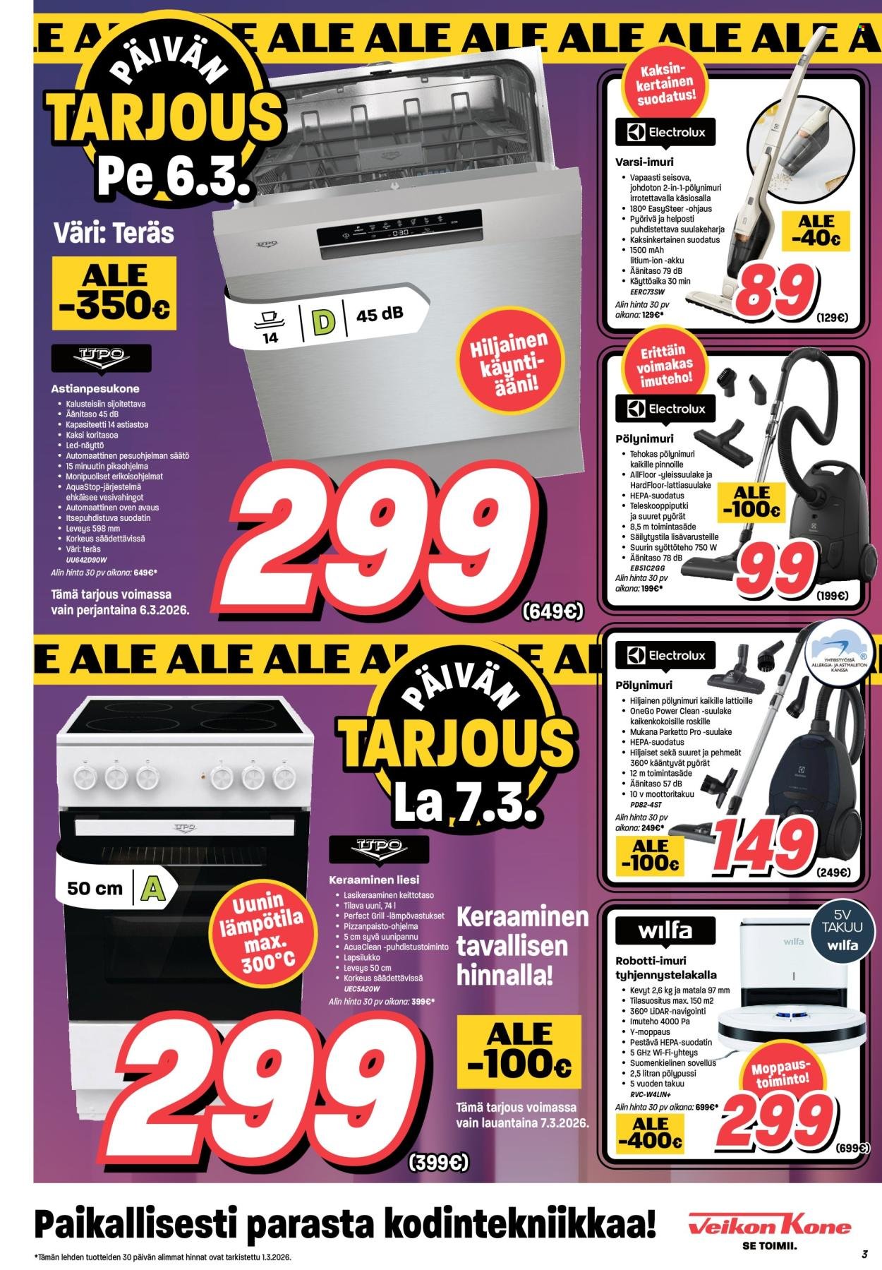 VEIKON KONE tarjoukset - Alkaen MA 2.3.2026