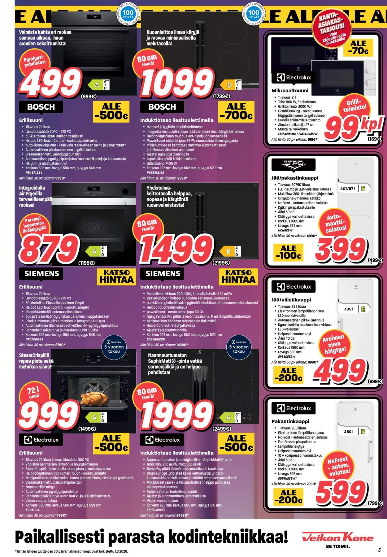 VEIKON KONE tarjoukset - Alkaen MA 2.3.2026