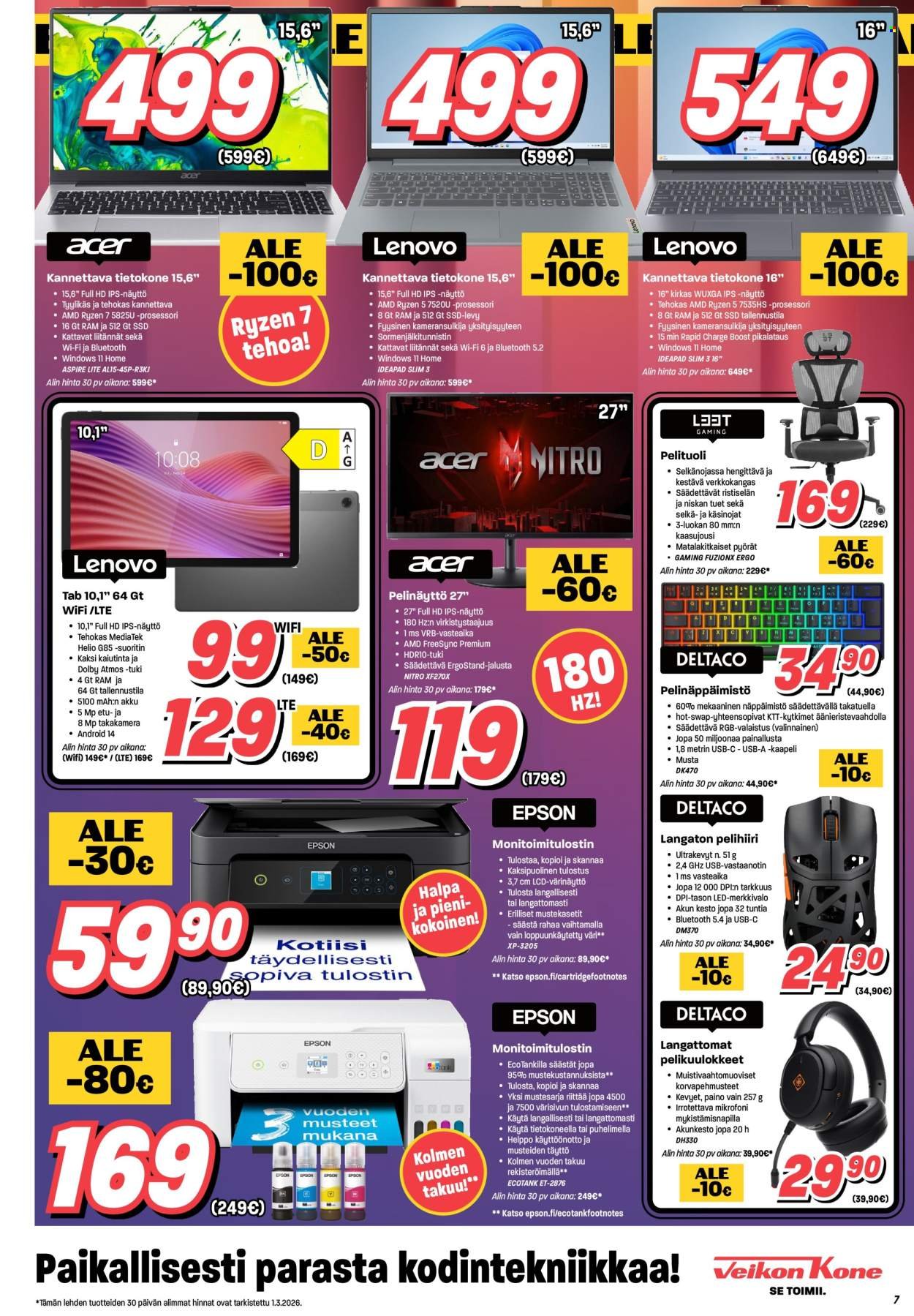 VEIKON KONE tarjoukset - Alkaen MA 2.3.2026