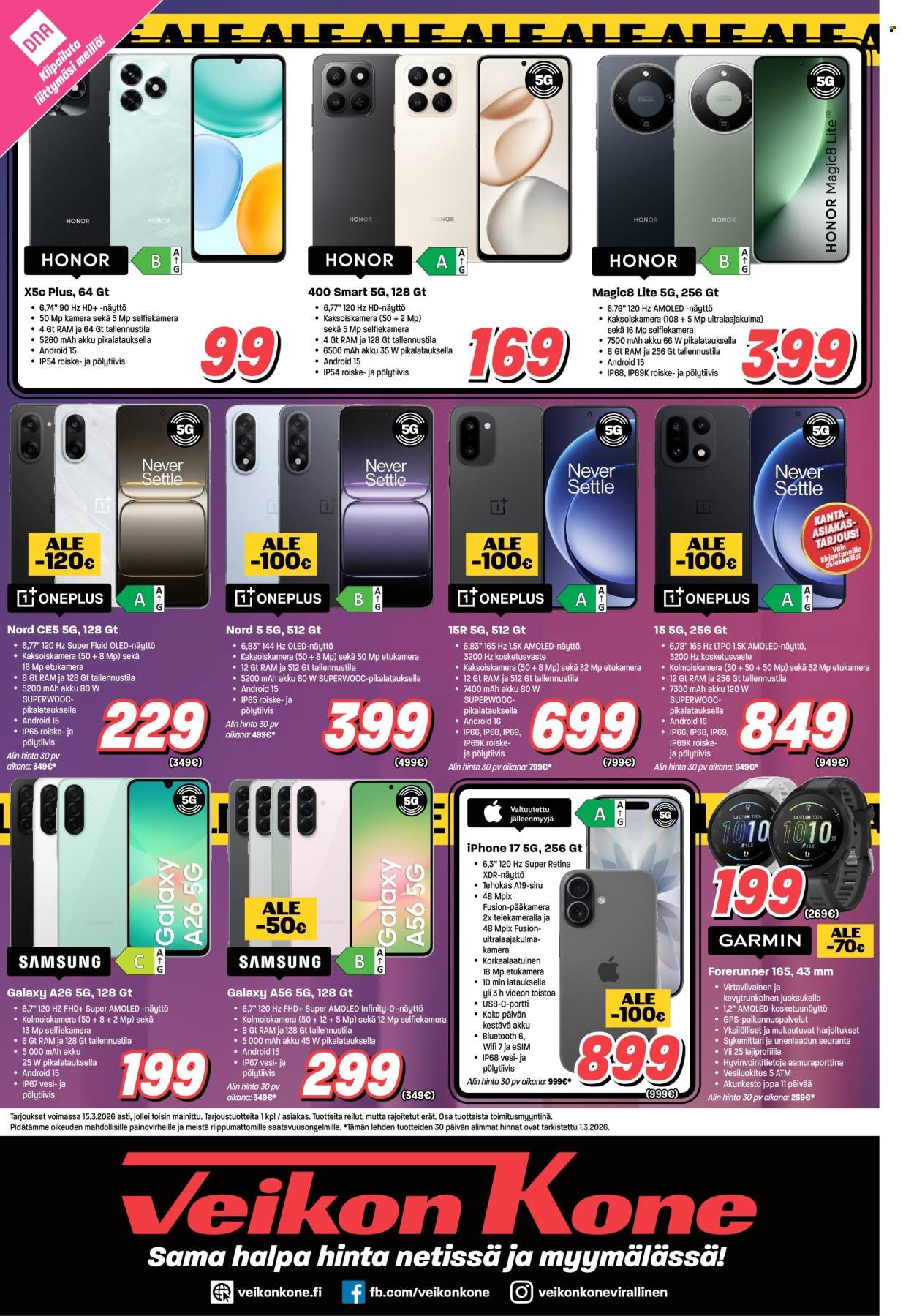 VEIKON KONE tarjoukset - Alkaen MA 2.3.2026