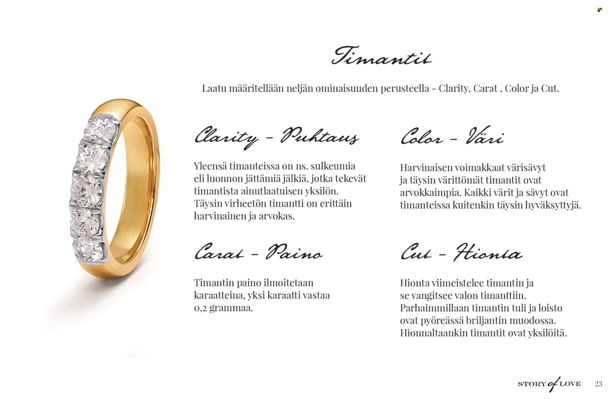 KULTAJOUSI tarjoukset - Story of Love