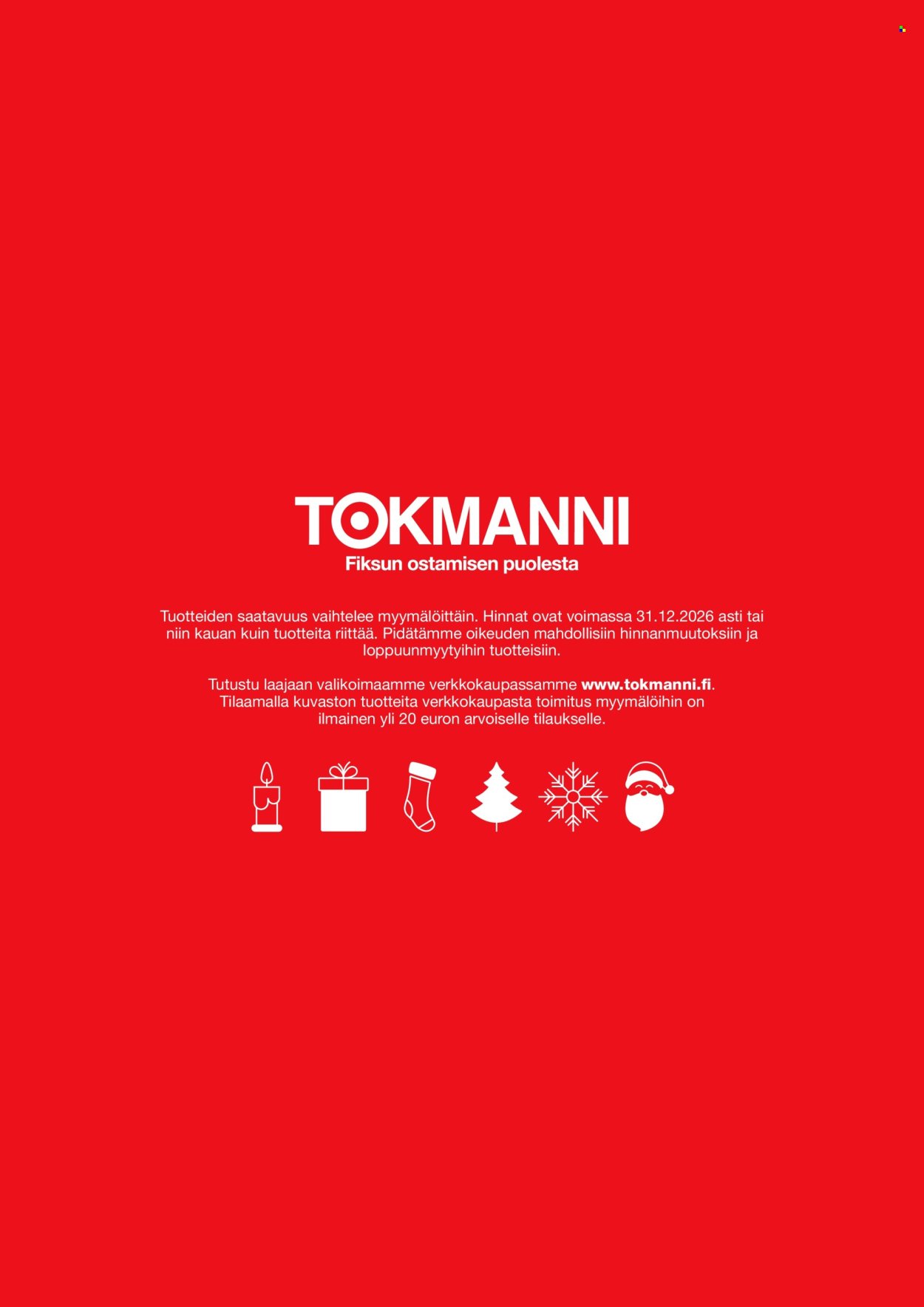 TOKMANNI tarjoukset - Joulukuvasto 2026