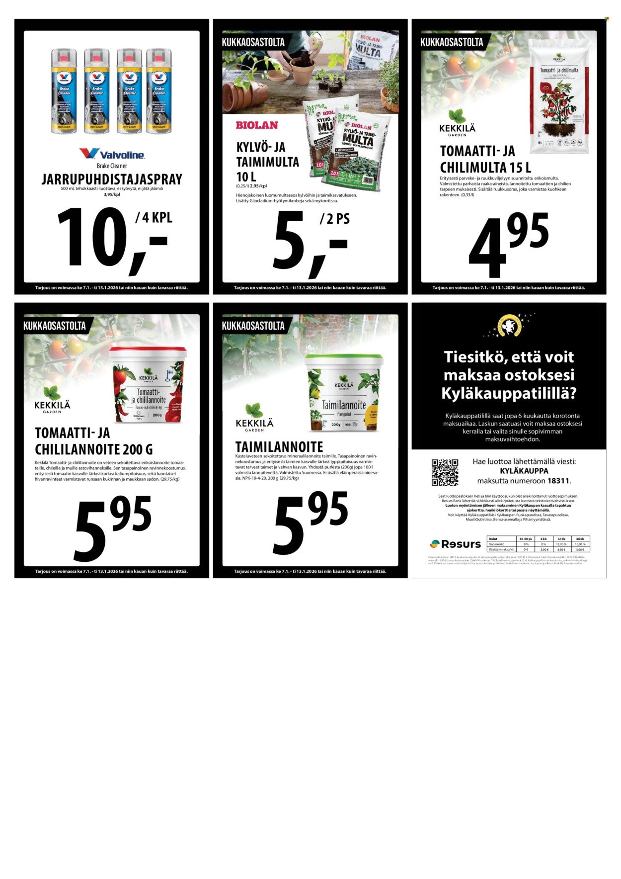 TUURI tarjoukset - Alkaen KE 7.1.2026