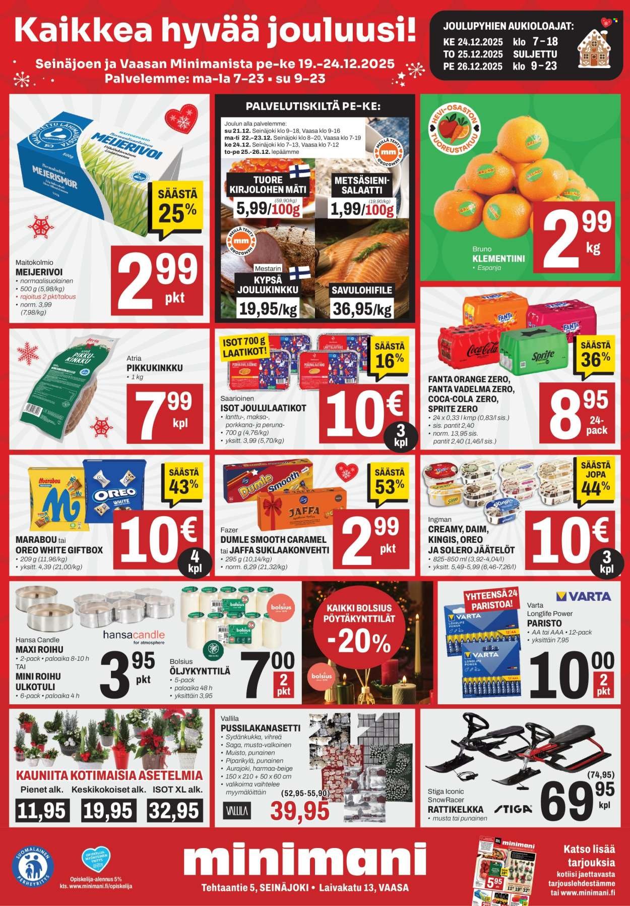 MINIMANI tarjoukset - Alkaen PE 19.12.2025