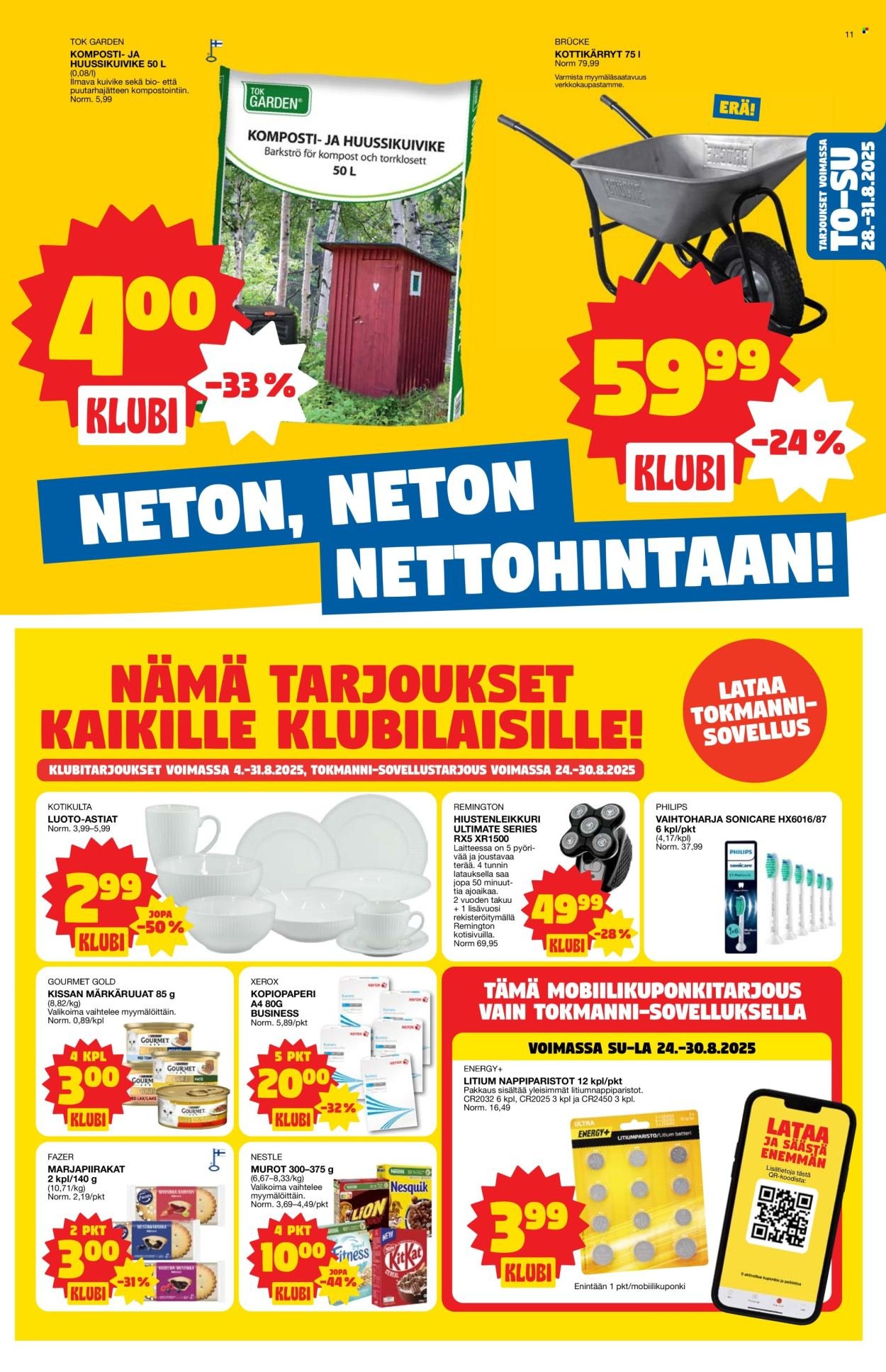 TOKMANNI tarjoukset - Tarjoussanomat (2025-08-25 - 2025-08-31)