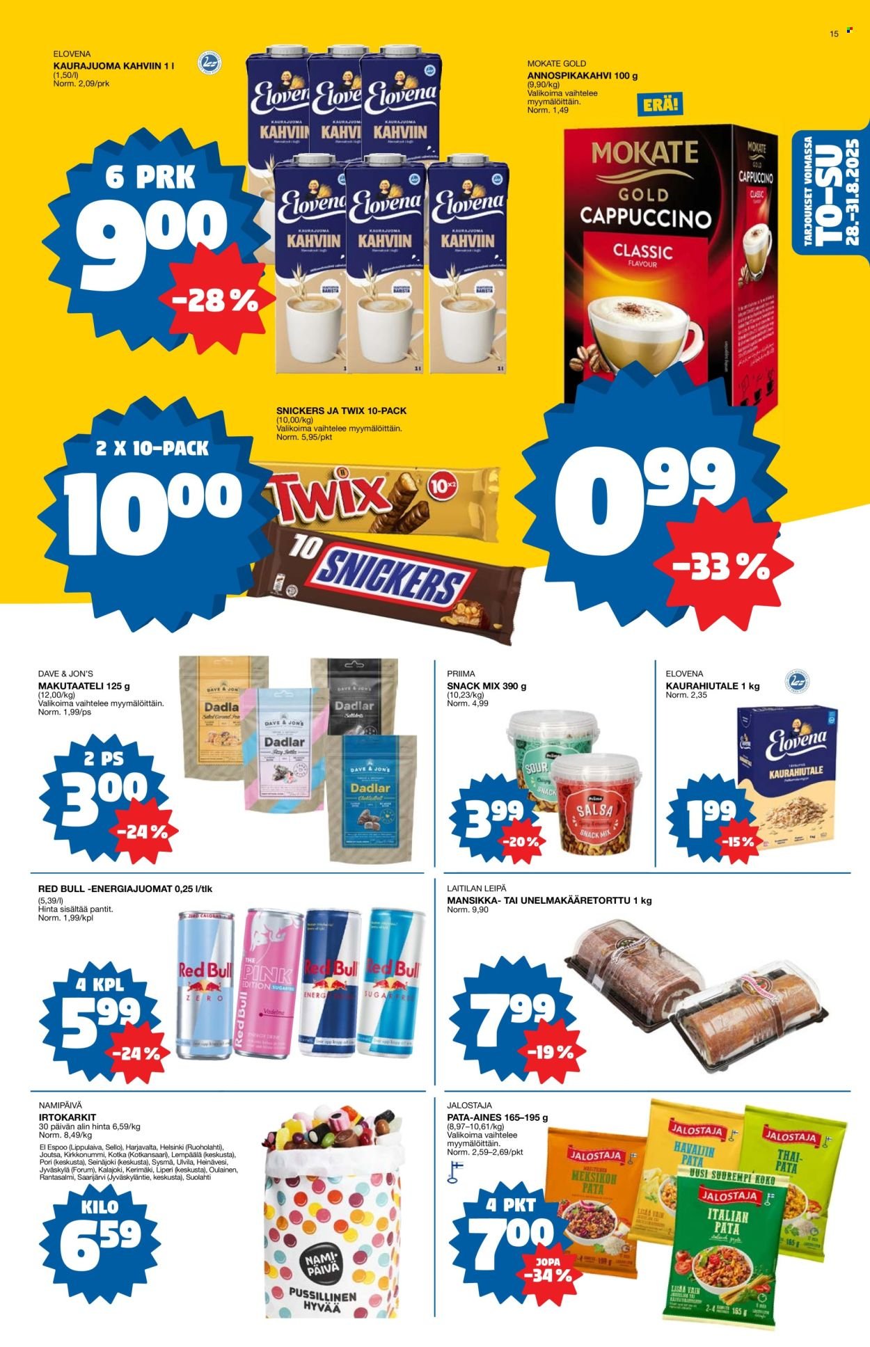 TOKMANNI tarjoukset - Tarjoussanomat (2025-08-25 - 2025-08-31)