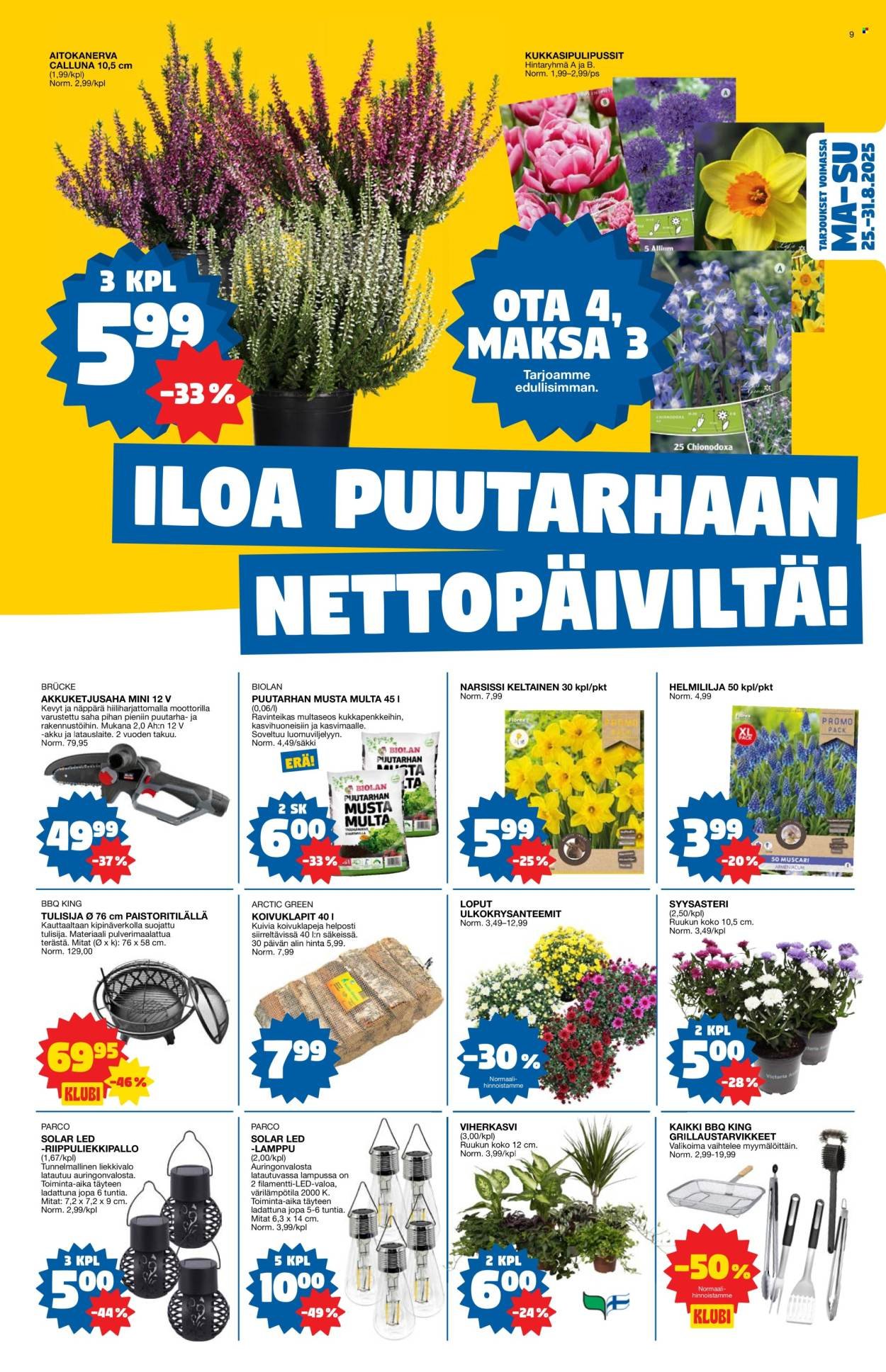 TOKMANNI tarjoukset - Tarjoussanomat (2025-08-25 - 2025-08-31)