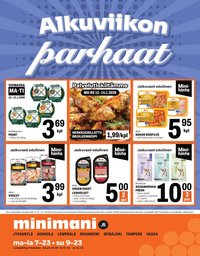 MINIMANI tarjoukset - Alkaen MA 12.1.2026